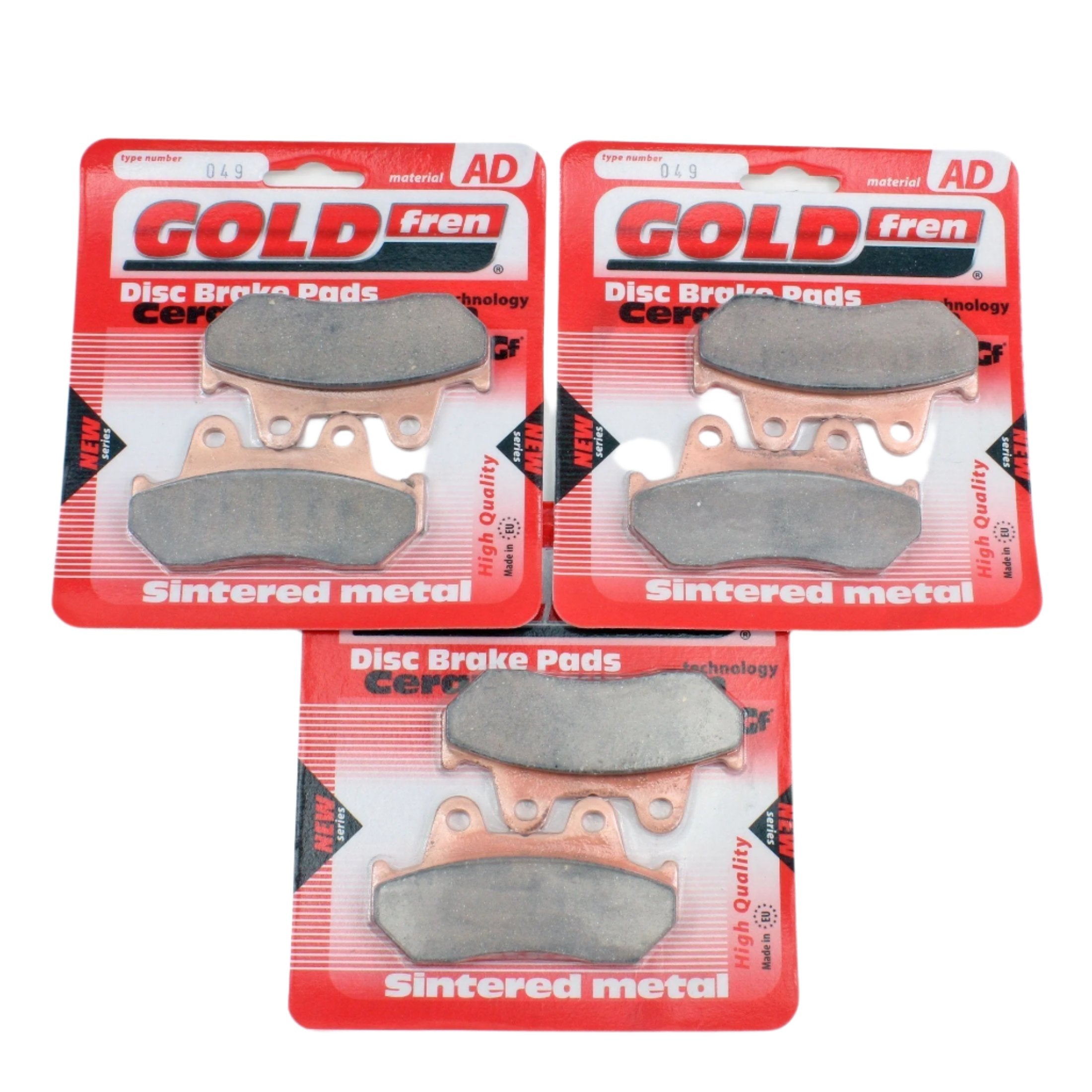 GoldFren Brake Pad Set AD Ceramic  for 1981-1982 Honda CB900C:Custom-Front