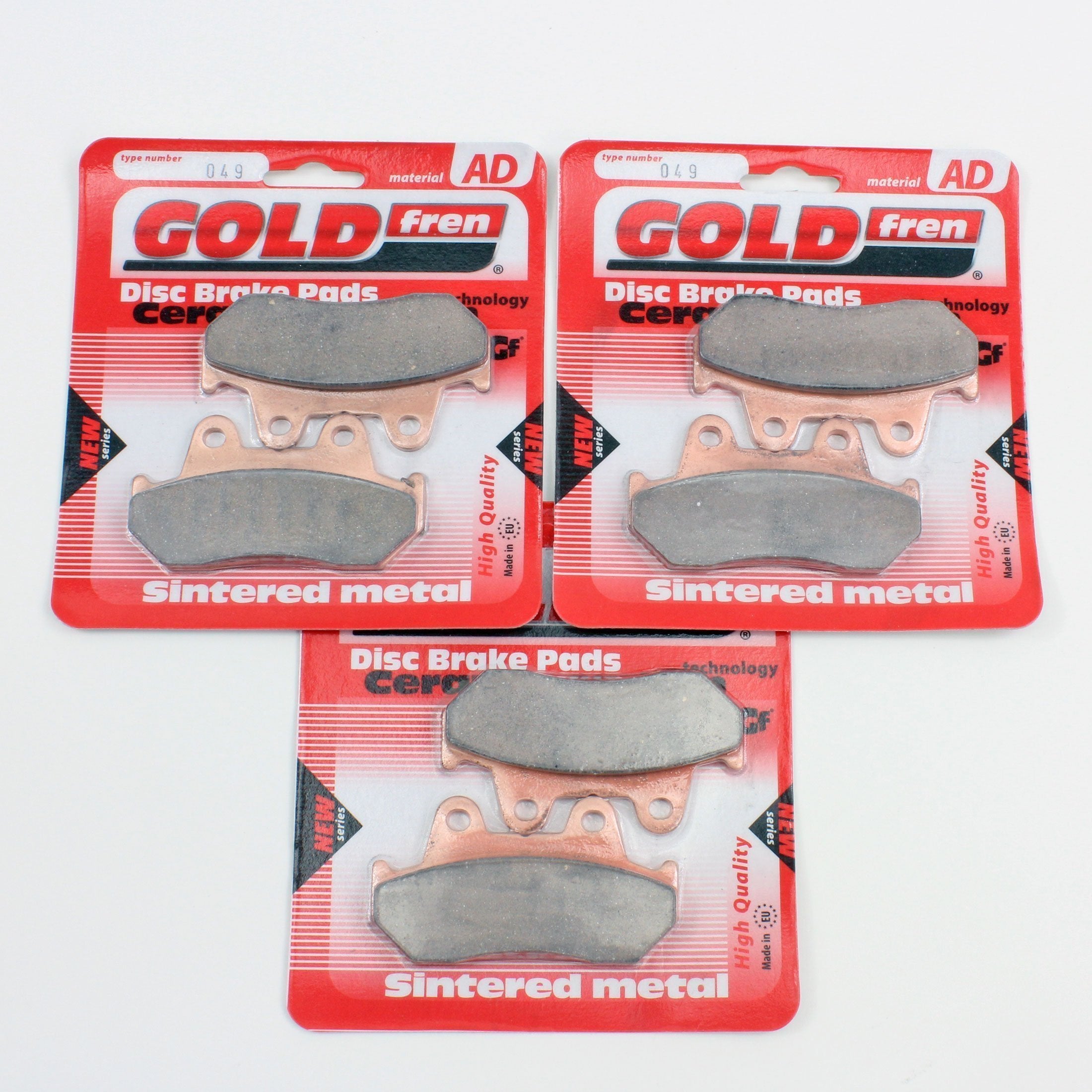 Plaquettes Frein Gold Fren Pour Honda Goldwing 1100 GL (1979-1983) - Paire Métal Fritté - 10