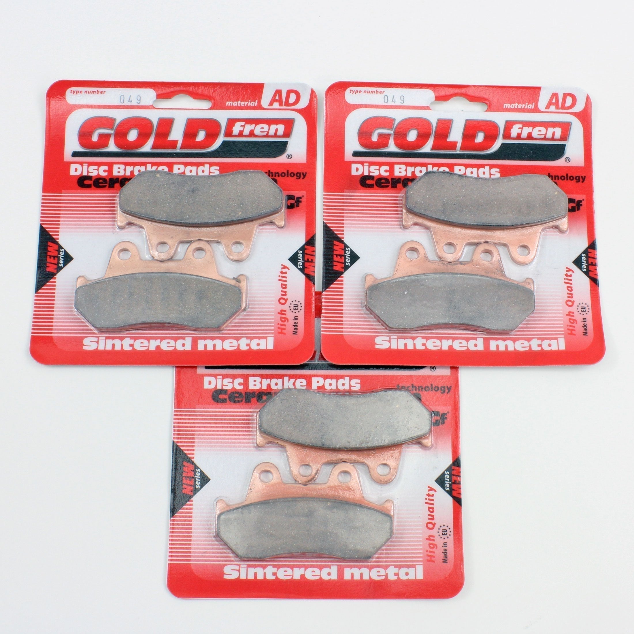 GoldFren Brake Pad Set AD Ceramic  for 1982 Honda CX500TC:Turbo-Front & Rear