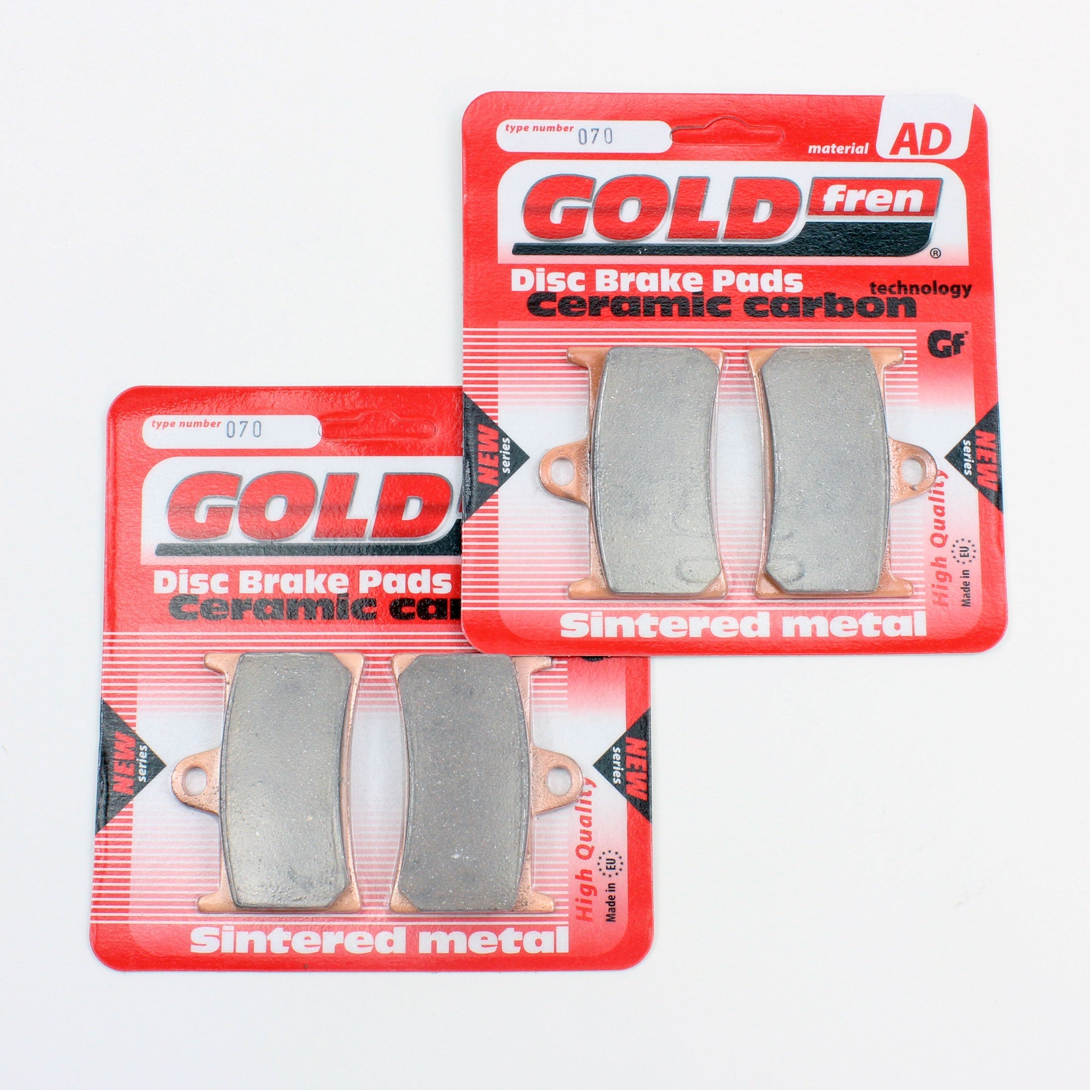 GoldFren Brake Pad Set AD Ceramic  for 2007 Yamaha Road Star:XV1700AW With Flames-Front