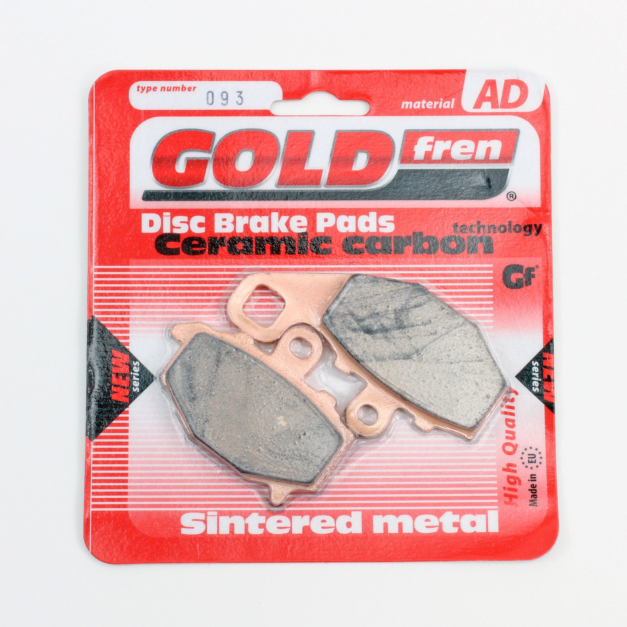 Gold Fren AD-093 Ceramic Brake Pads-1 Pair for Rear calipers - 0