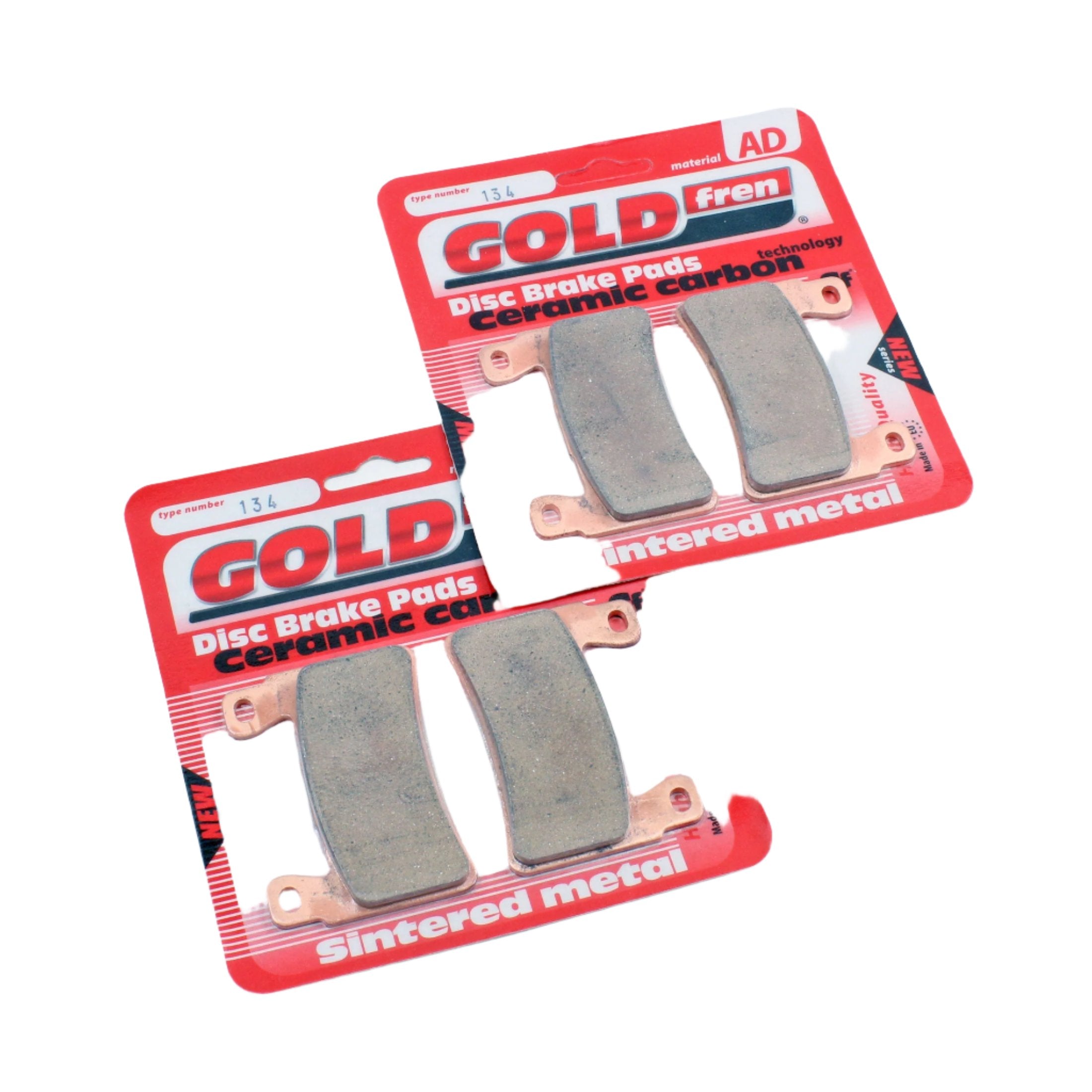 Gold Fren AD-134 Front Ceramic Brake Pads-2 Pairs - 0