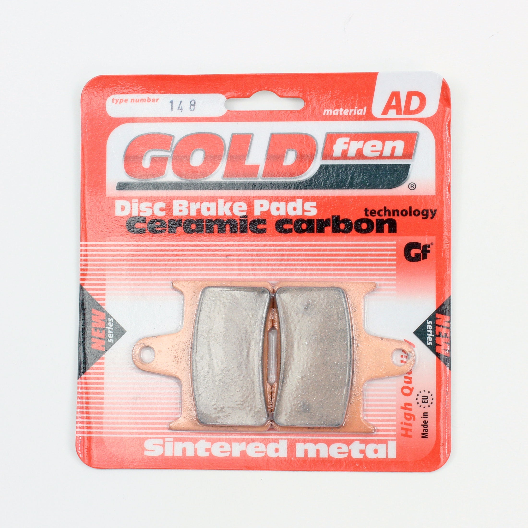 Gold Fren AD-148 Ceramic Brake Pads-1 Pair for Rear calipers - 0