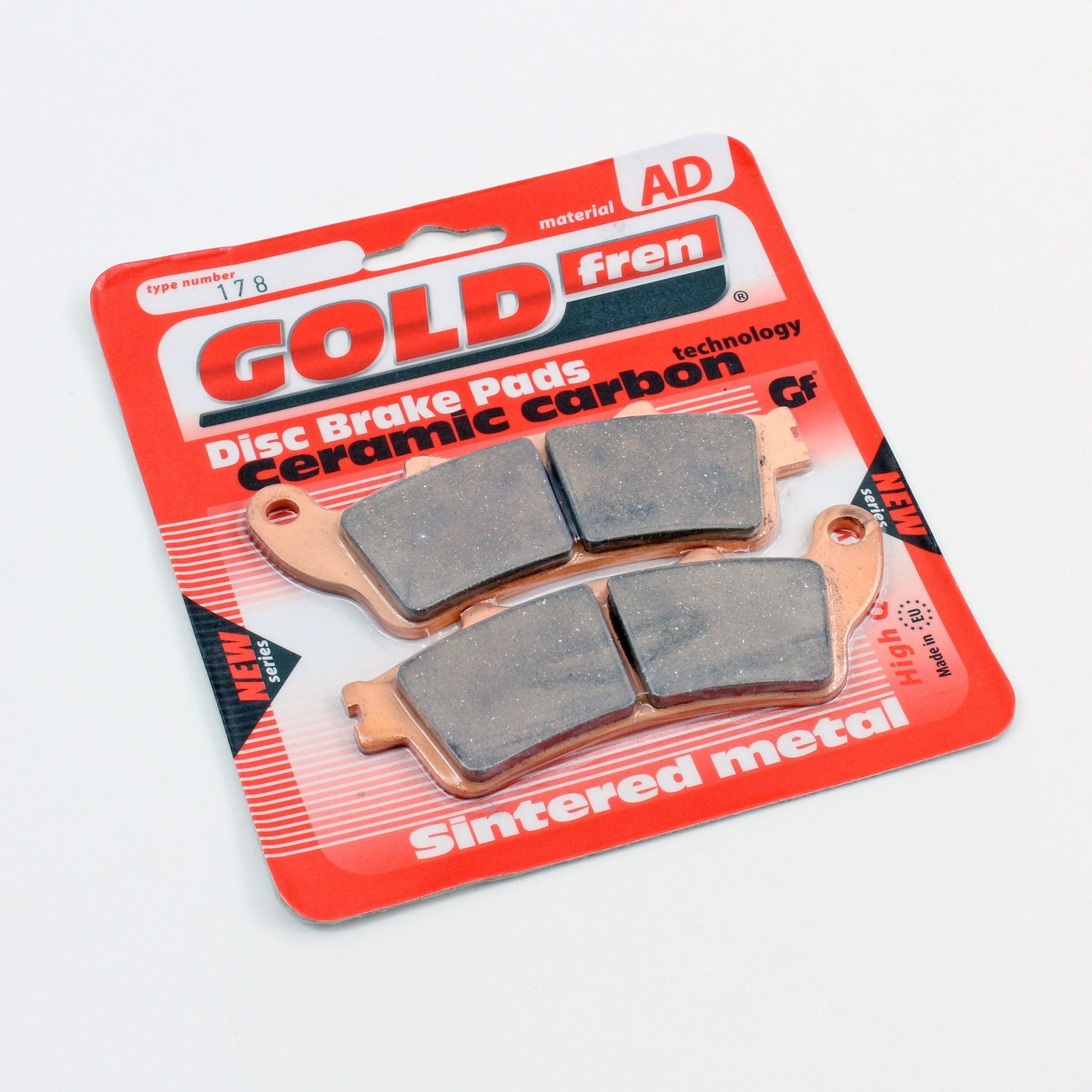 GoldFren Brake Pads AD Ceramic  for 2013 Victory Arlen Ness:Vision-Front