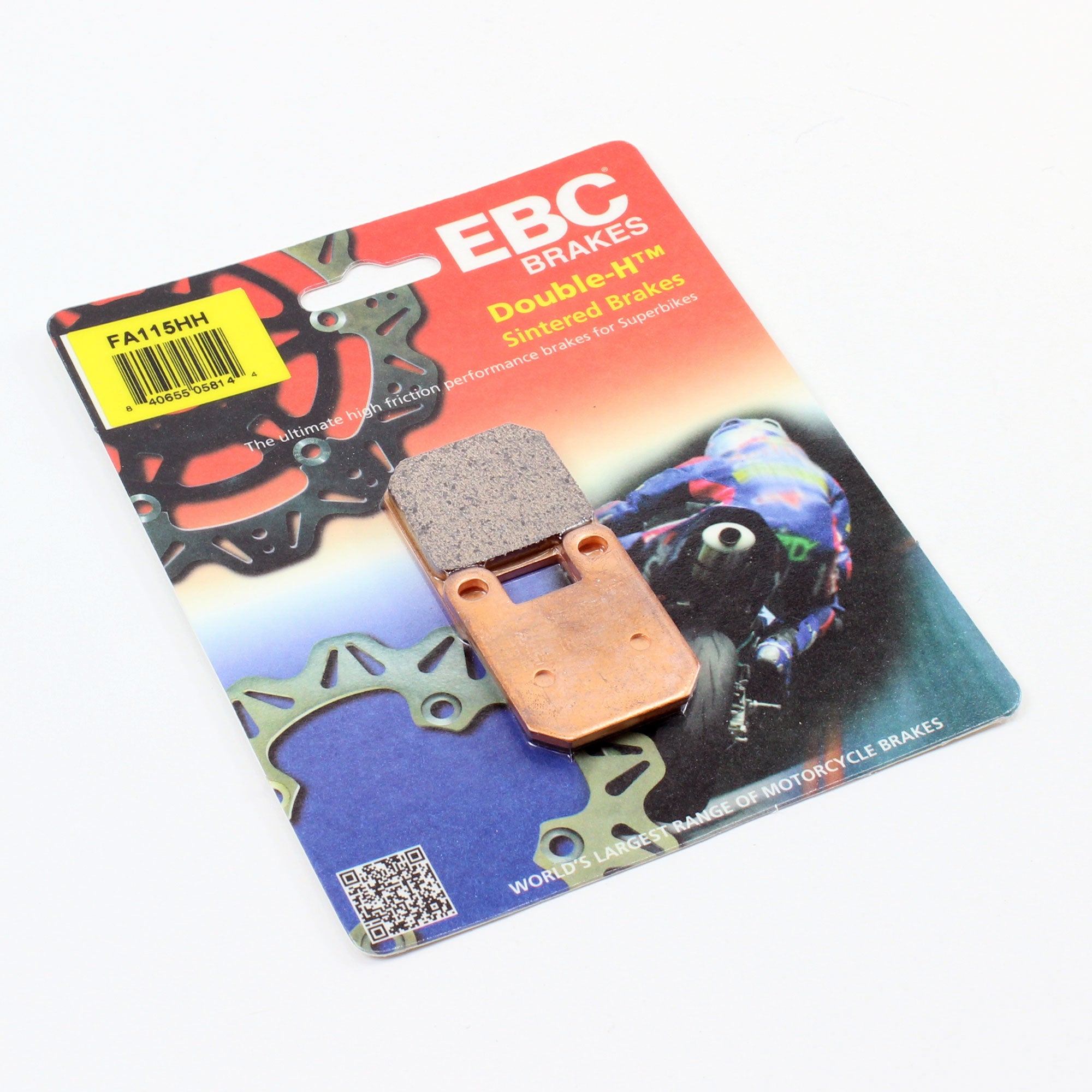 Brakecrafters Brake Pads EBC FA115HH Rated Sintered Brake Pads - 1 Pair