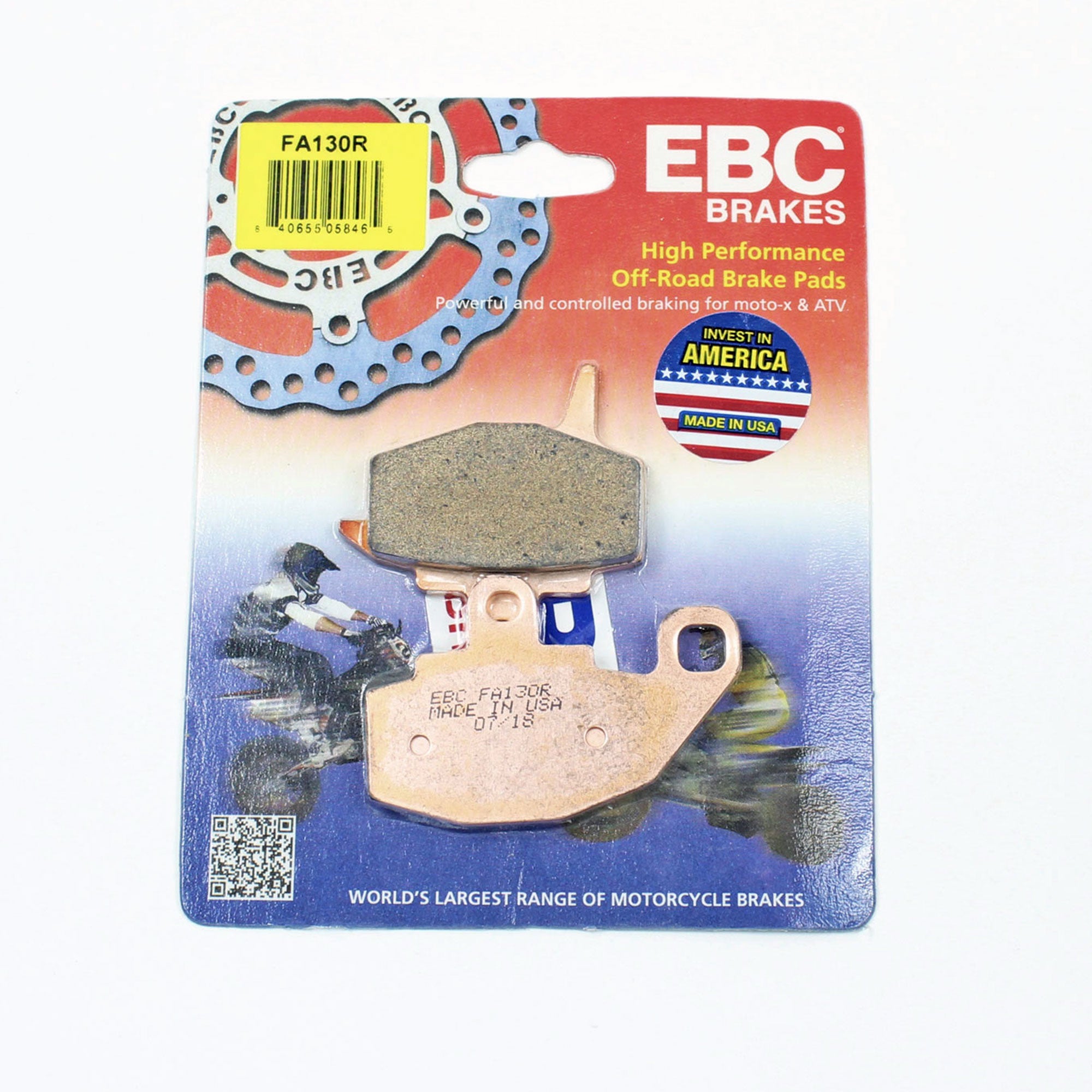 Brakecrafters Brake Pads EBC 130R Series Sintered Brake Pads - 1 Pair