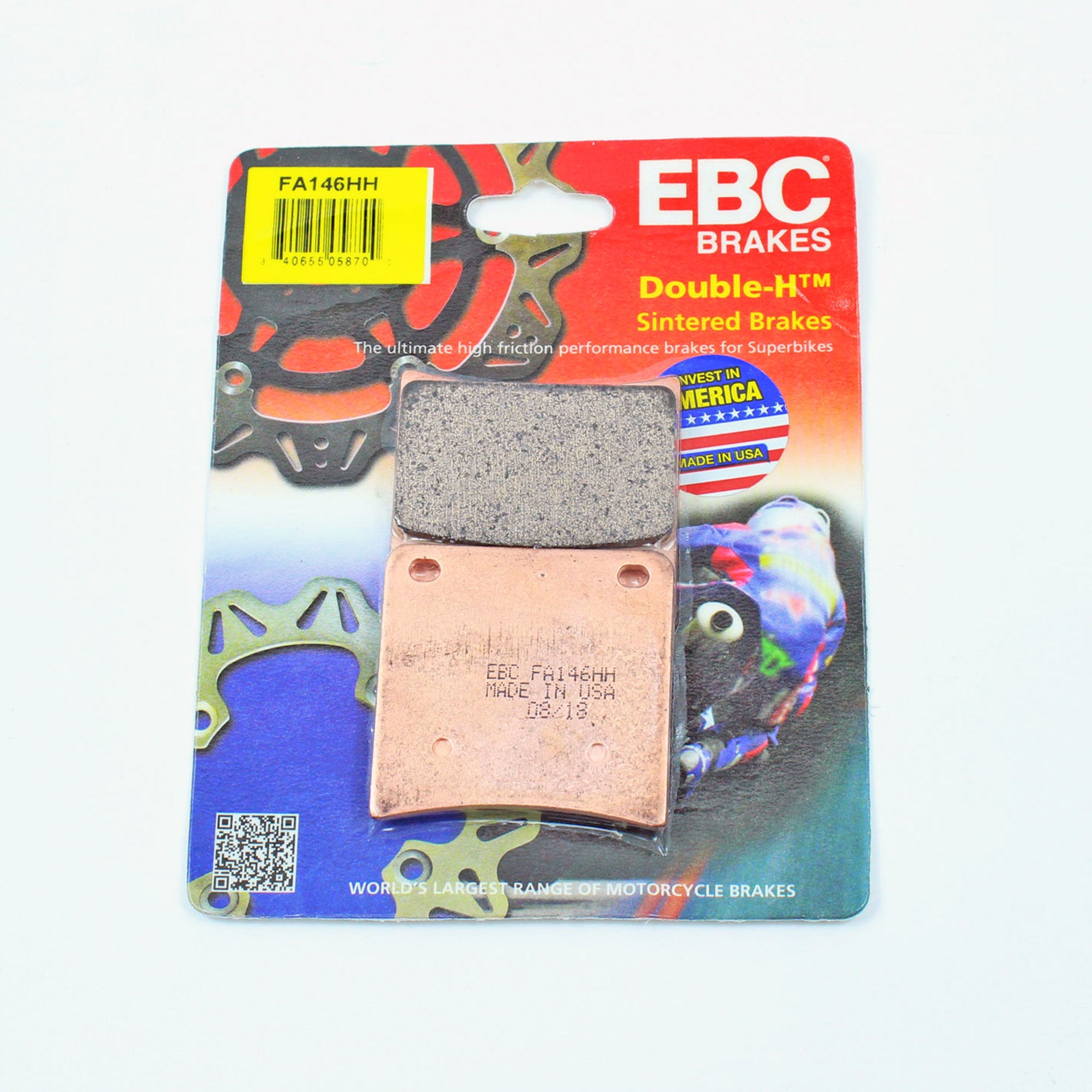 Brakecrafters Brake Pads EBC FA146HH Rated Sintered Brake Pads - 1 Pair