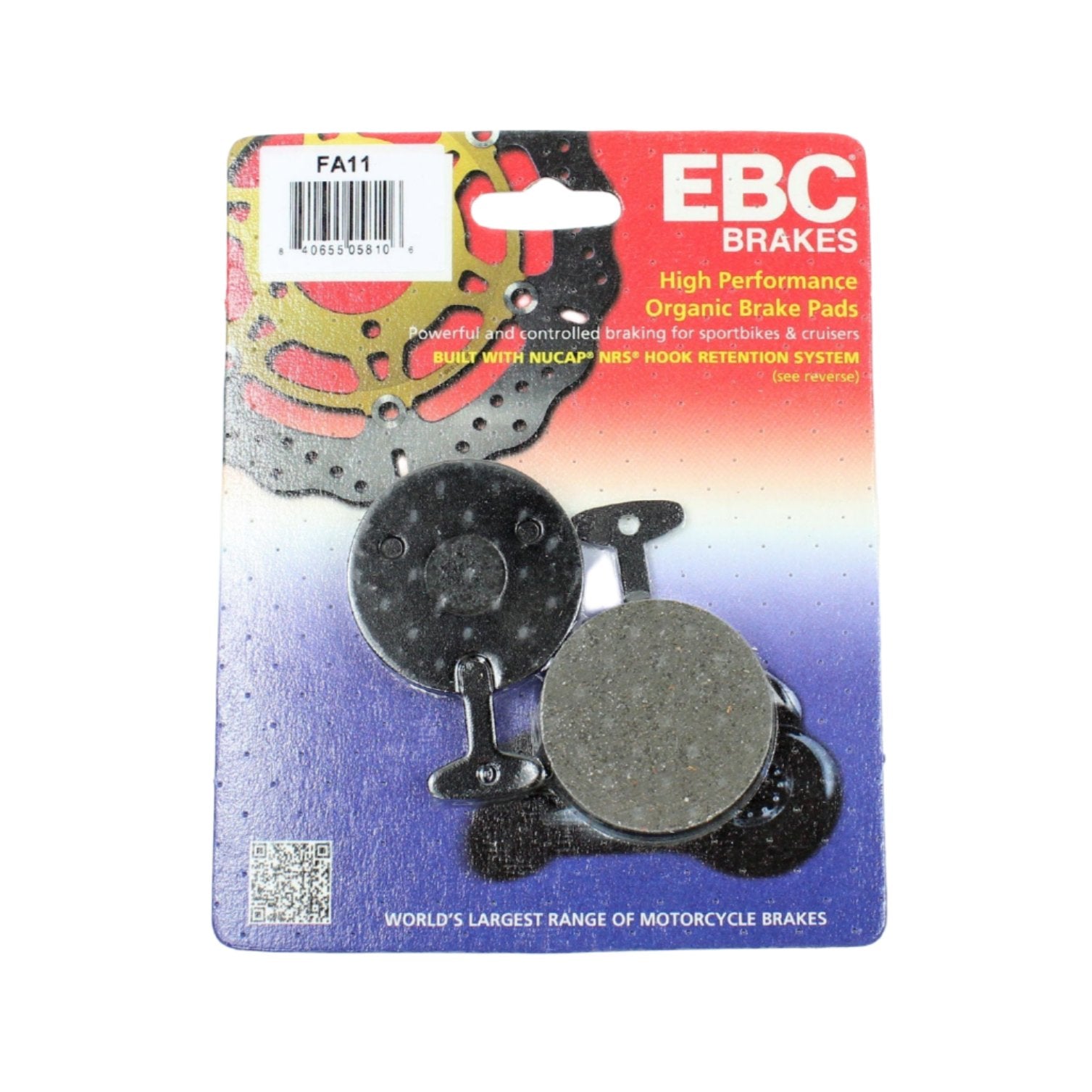 EBC Brake Pads Organic  for 1976-1978 Yamaha RD400-Front