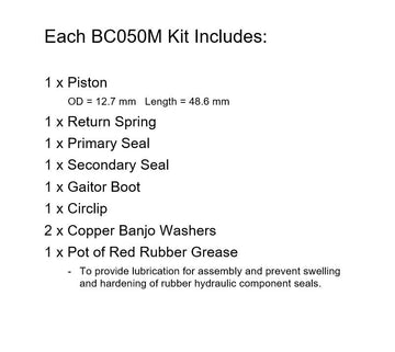 Master Cylinder Repair Kit for 1982 Yamaha Vision 550:XZ550R-Front