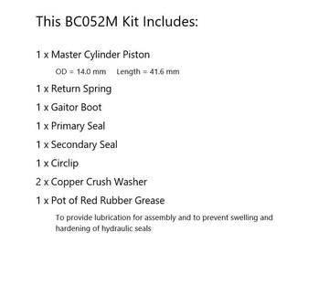 Master Cylinder Repair Kit for 1999-2004 Yamaha YZF R6-Front