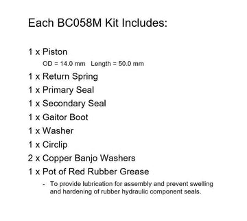 Master Cylinder Repair Kit for 1979 Honda CX500-Front