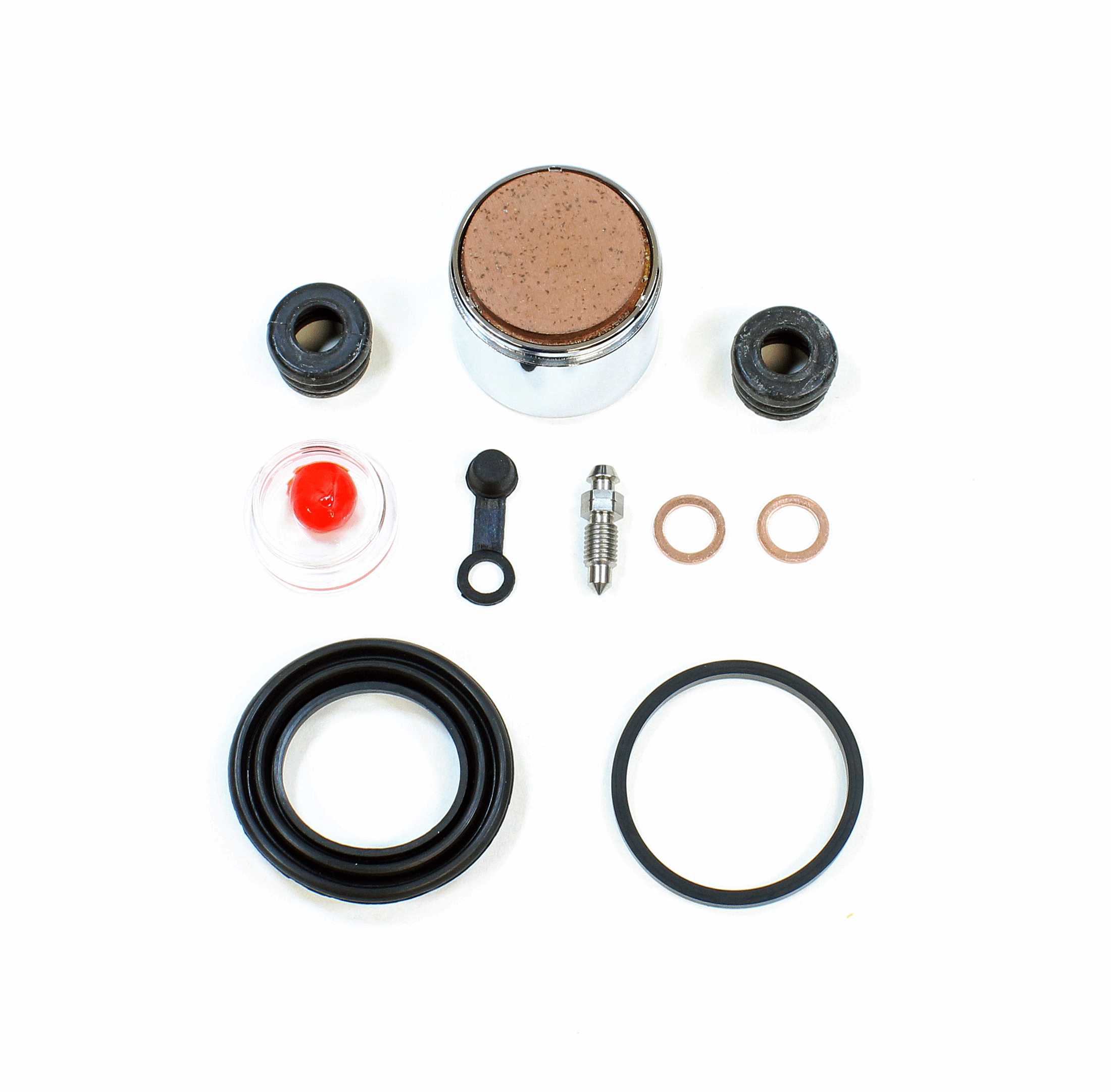 Brake Caliper Seal Kit with OEM Piston  for 1982 Kawasaki KZ440G:Sports Belt-Front - for 1 Caliper