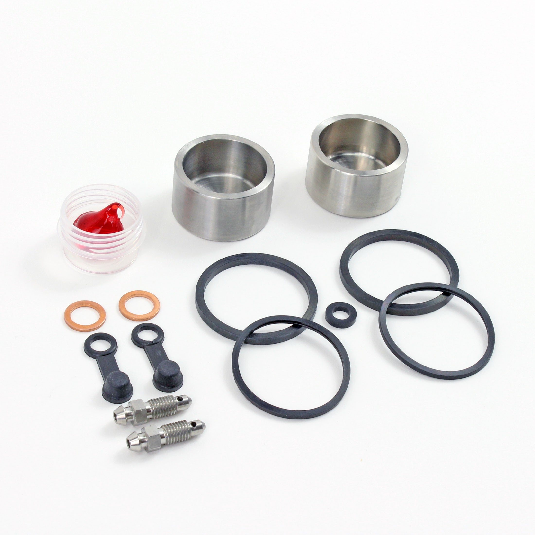 Brake Caliper Seal Kit with Stainless Piston for 1989-2000 Suzuki GS500E-Rear - for 1 Caliper