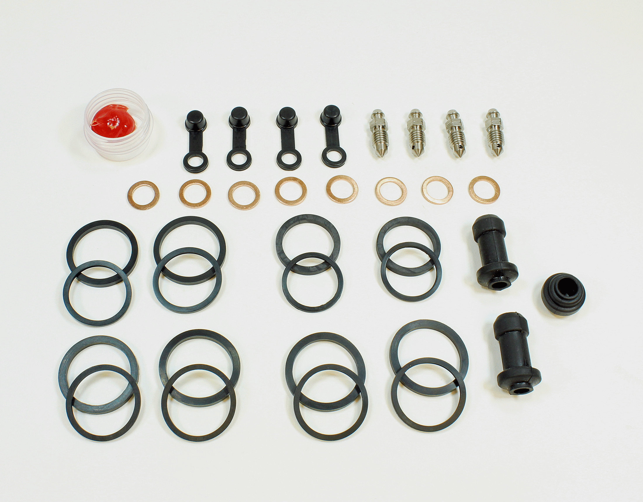 Brake Caliper Seal Kit for 2002 Honda VTX1800S:Spoke-Front - for 2 Calipers