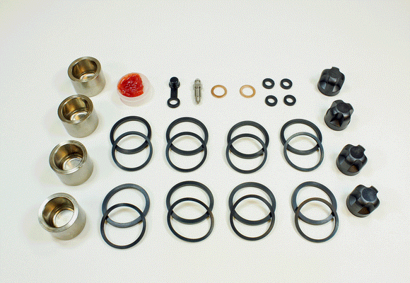Brake Caliper Seal Kit with OEM Piston  for 1990-1993 Kawasaki Ninja ZX6:ZX600D-Front - for 1 Caliper