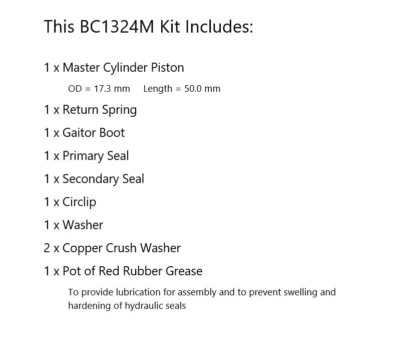 Master Cylinder Repair Kit for 1977-1978 Honda CB750F:Super Sport-Front