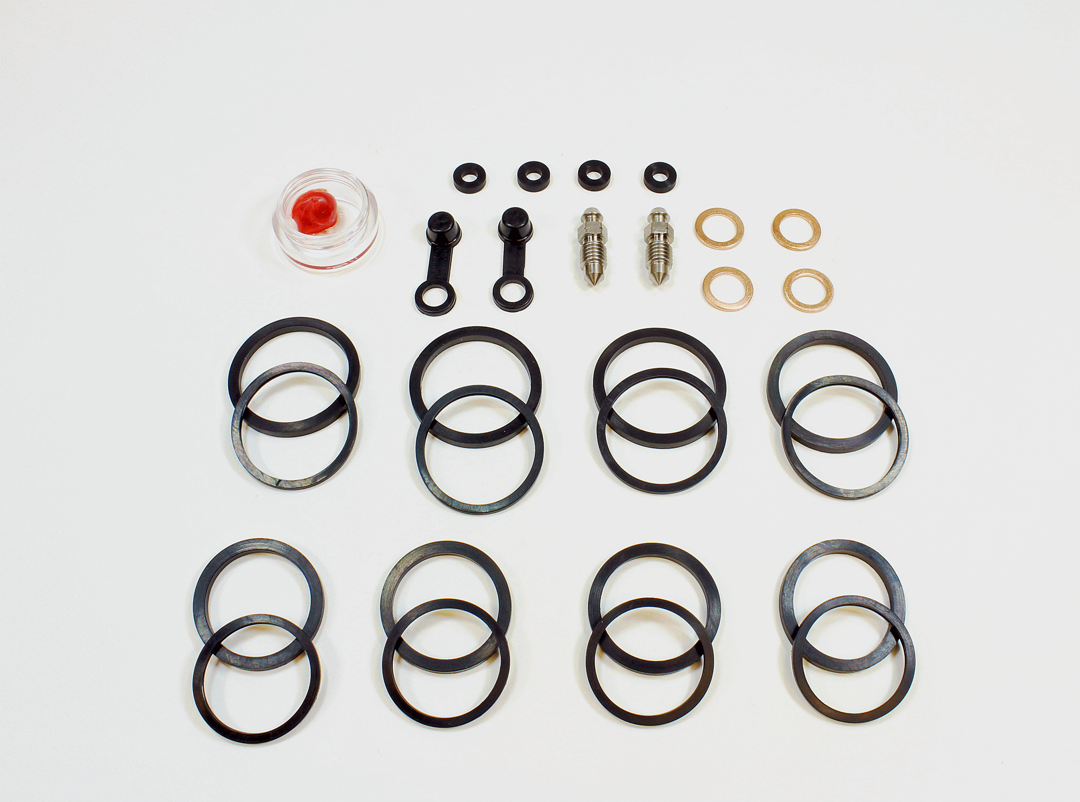 Brake Caliper Seal Kit for 2002-2008 Honda CB900F:919-Front - for 2 Calipers