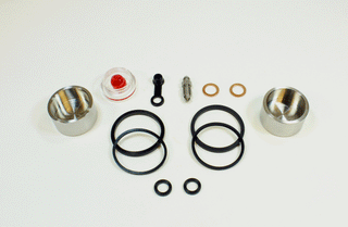 Brake Caliper Seal Kit with Stainless Piston for 1985-1986 Yamaha Maxim 700:XJ700-Front - for 1 Caliper