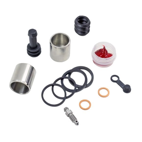 Brake Caliper Seal Kit with Stainless Piston for 1999-2001 Kawasaki Vulcan 1500:VN1500G Nomad-Front - for 1 Caliper