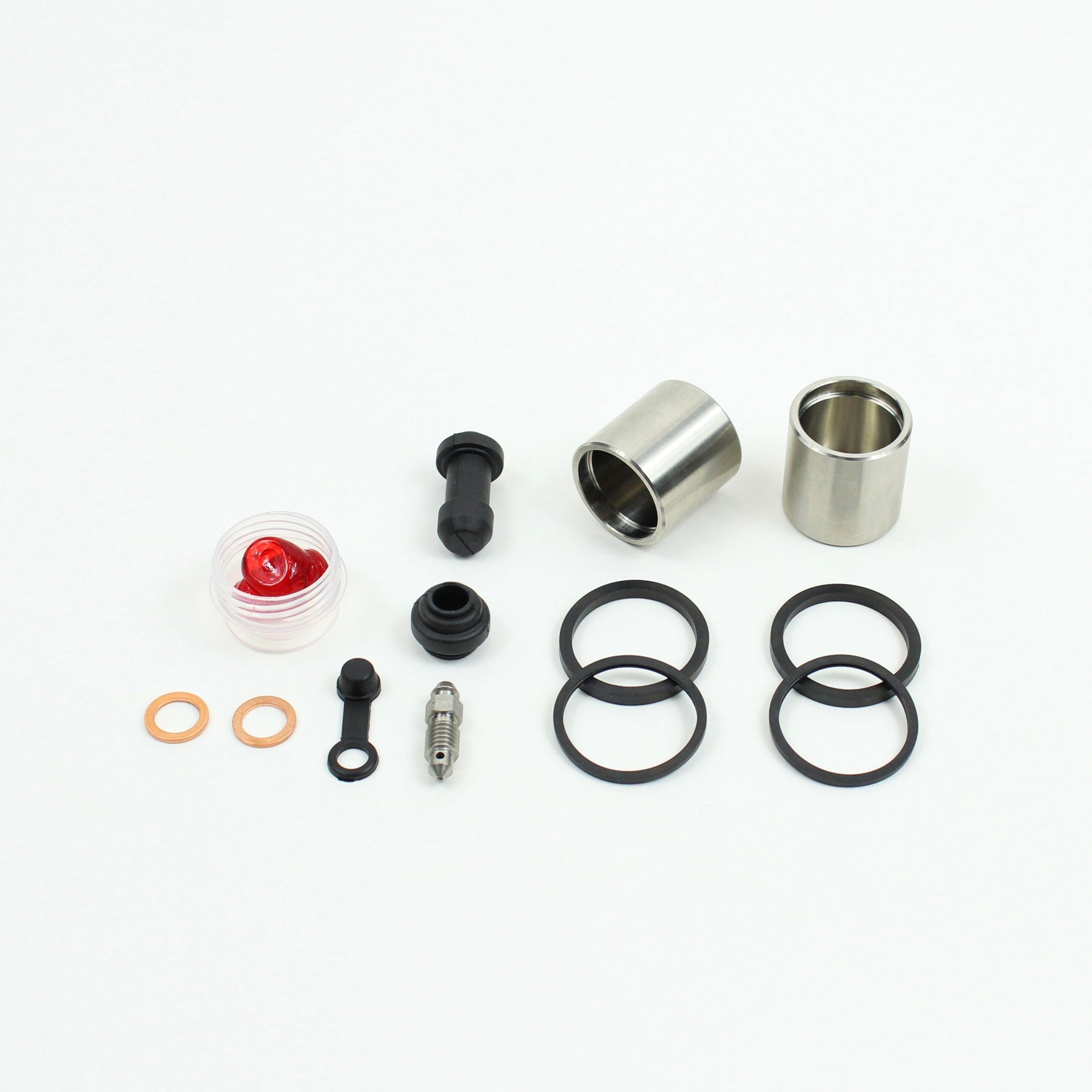 Brake Caliper Seal Kit with Stainless Piston for 1988-1991 Honda Hawk GT 650:NT650-Front - for 1 Caliper