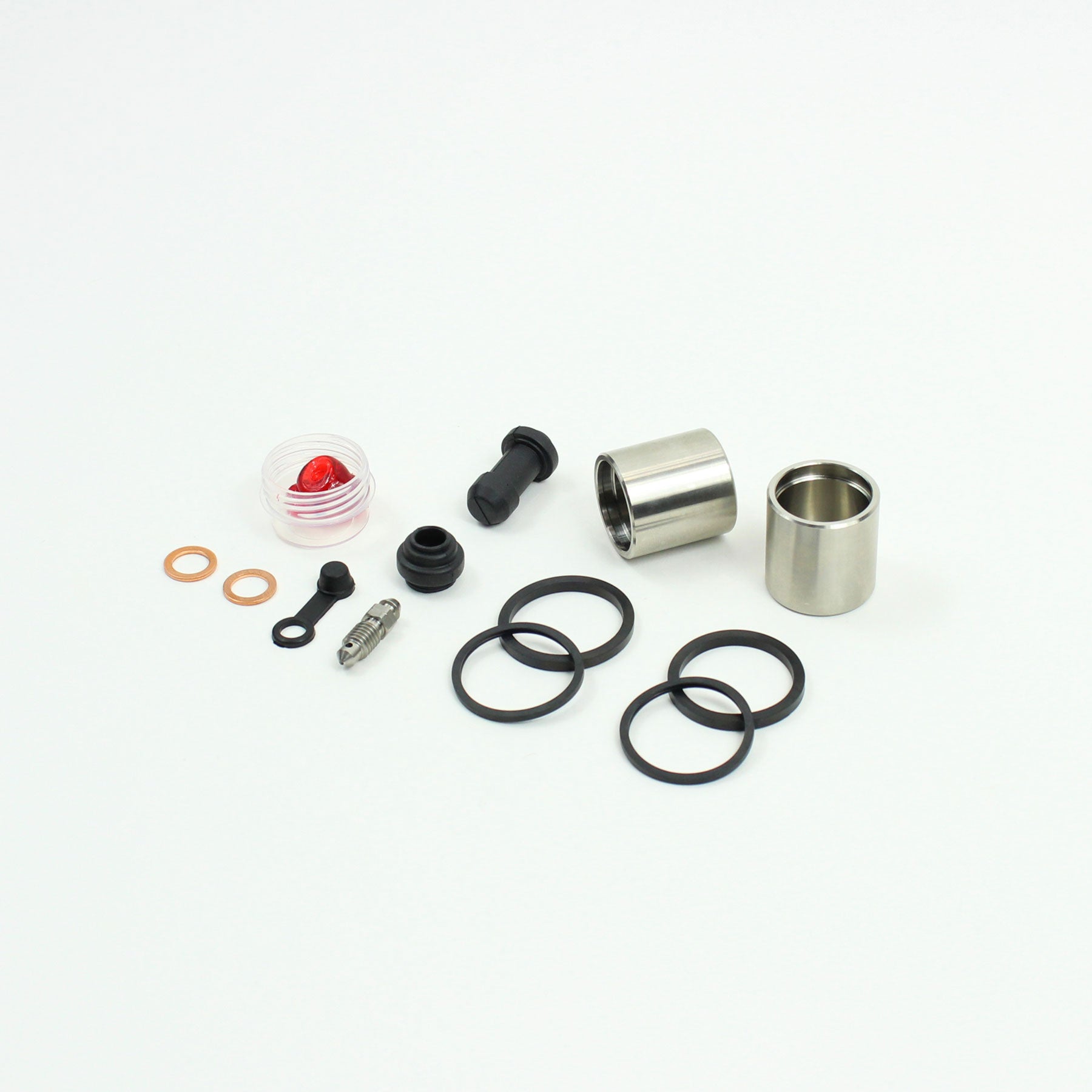 Brake Caliper Seal Kit with Stainless Piston for 1988-1991 Honda Hawk GT 650:NT650-Front - for 1 Caliper