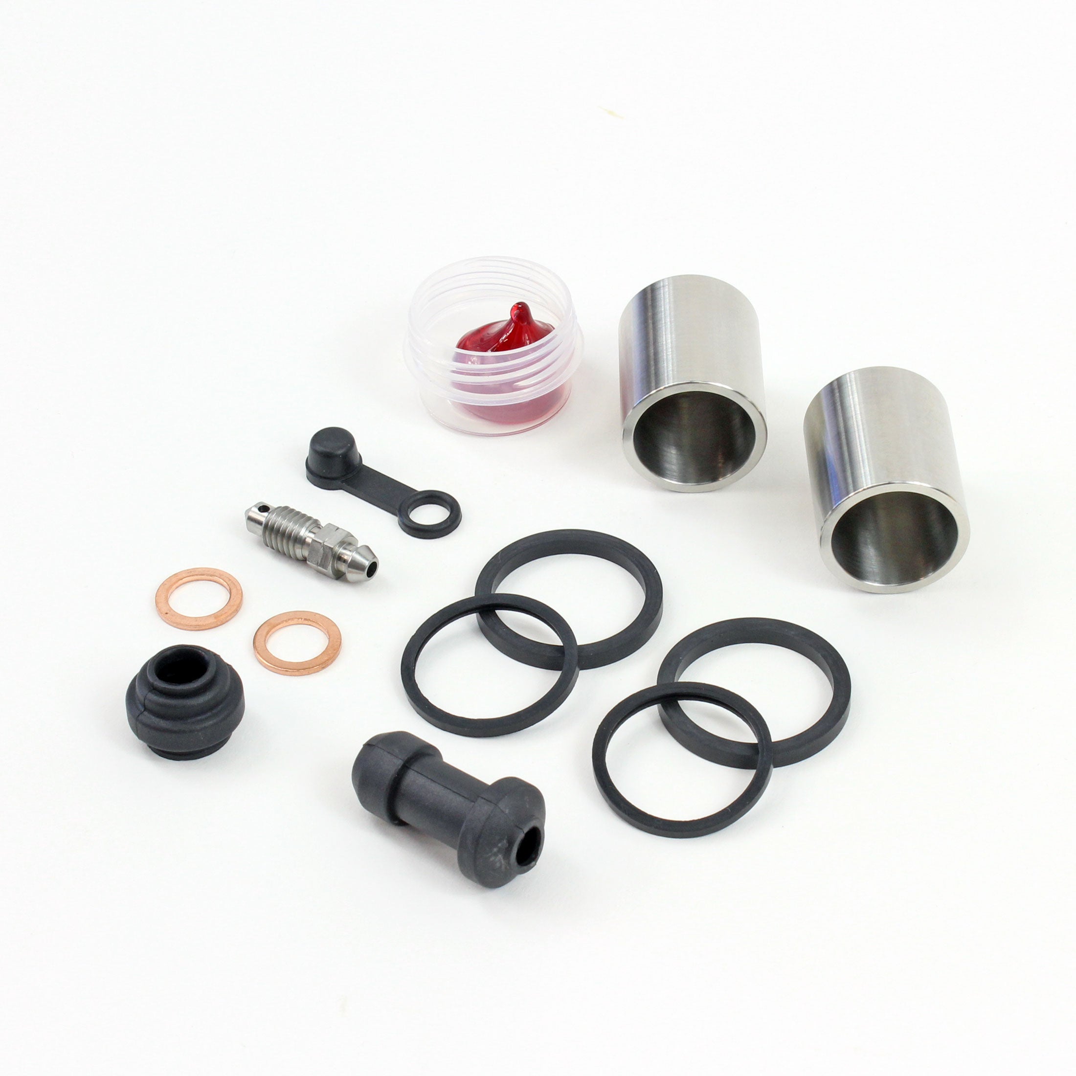 Brake Caliper Seal Kit with Stainless Piston for 1991-1994 Honda CBR600F2-Front - for 1 Caliper