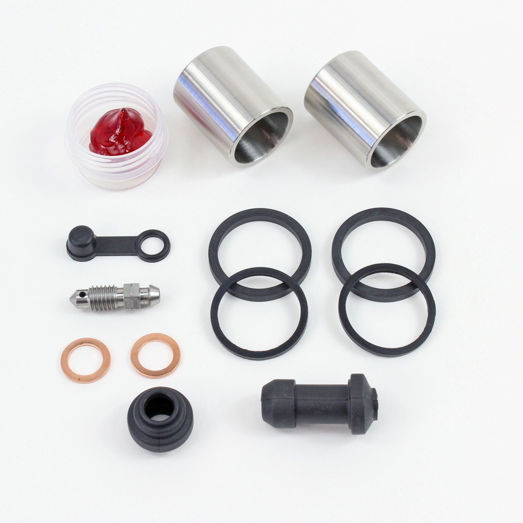 Brake Caliper Seal Kit with Stainless Piston for 1990-1997 Honda Interceptor 750:VFR750F-Front - for 1 Caliper