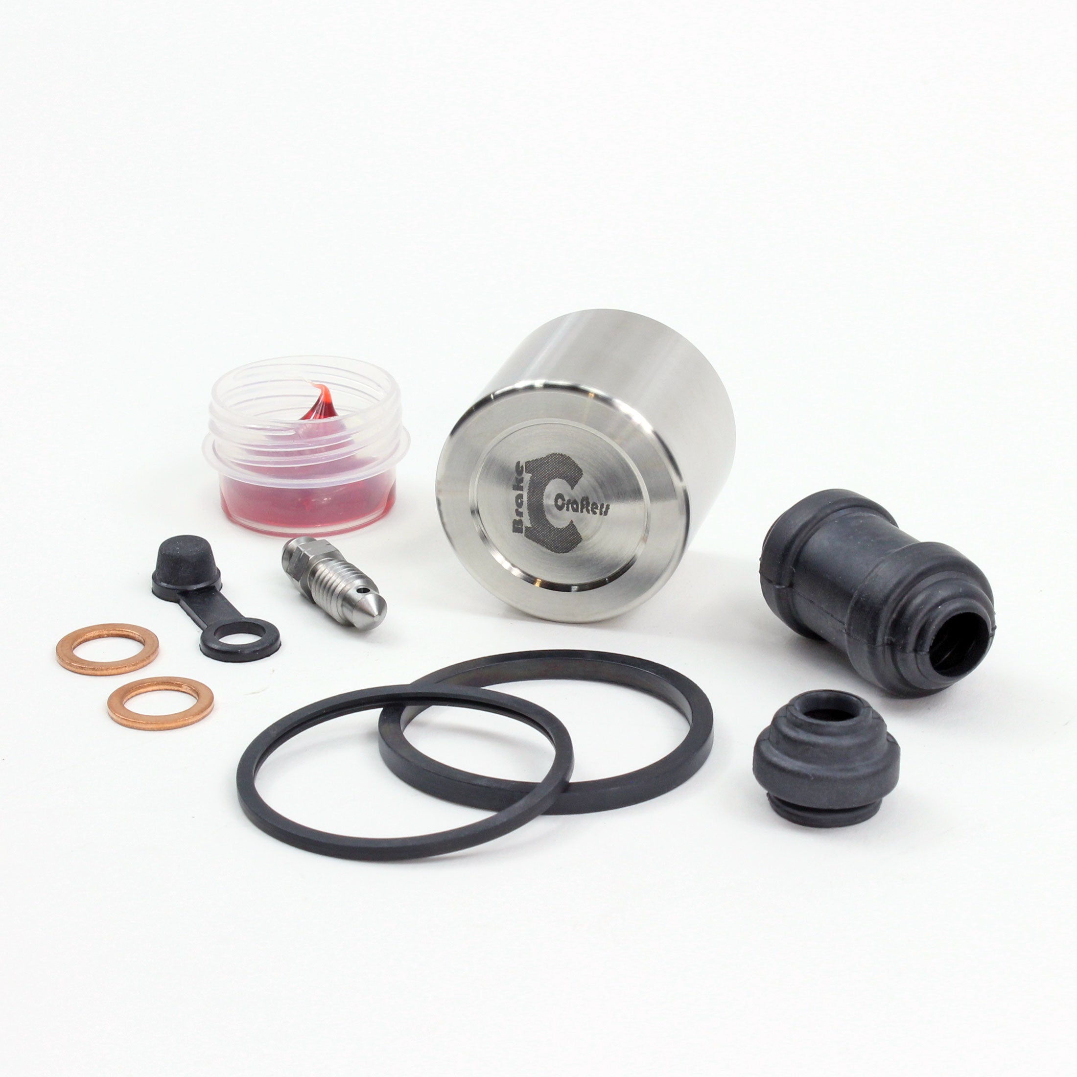 Brake Caliper Seal Kit with Stainless Piston for 2004-2007 Honda VTX1300S-Rear - for 1 Caliper