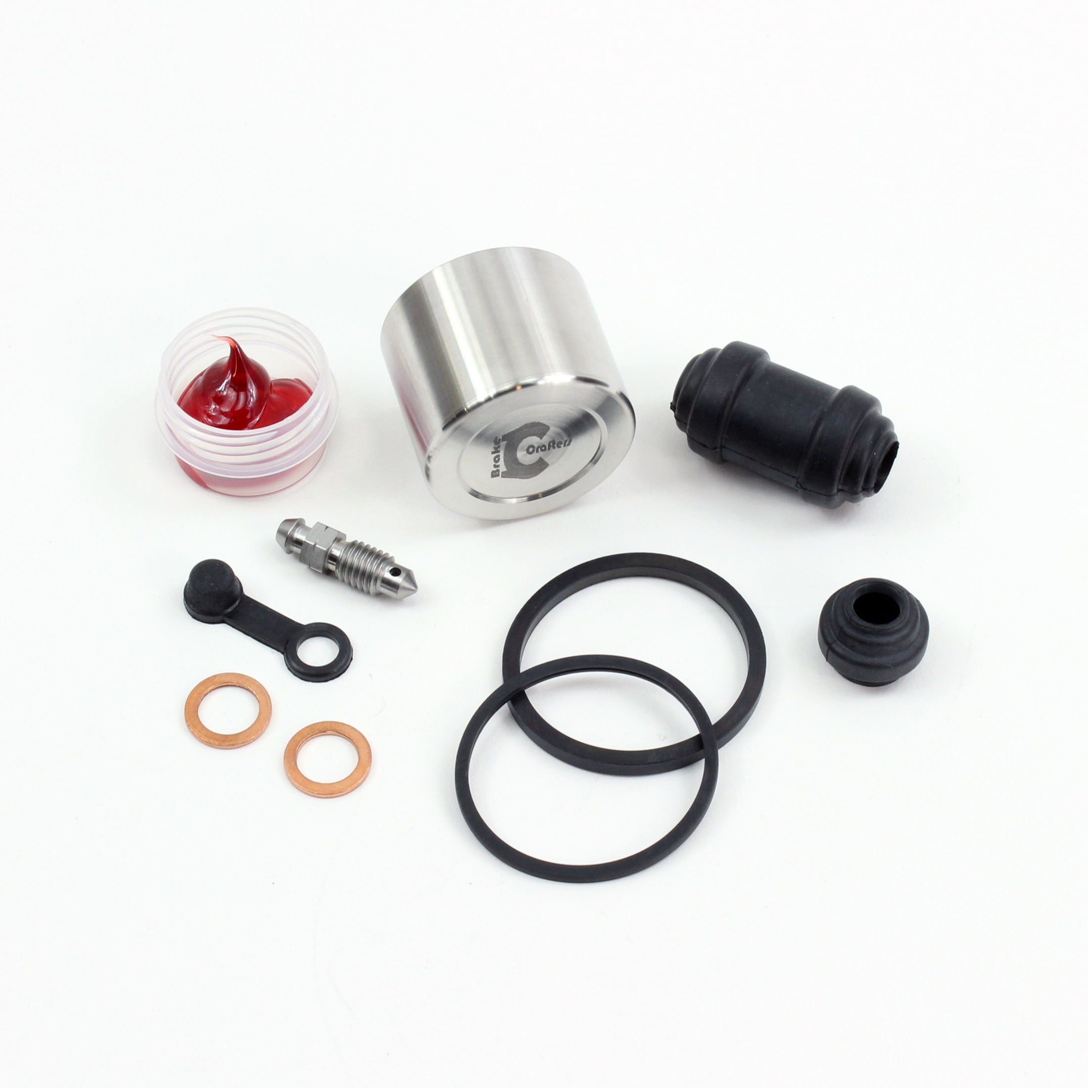 Brake Caliper Seal Kit with Stainless Piston for 2014 Honda CB1100A:Deluxe-Rear - for 1 Caliper