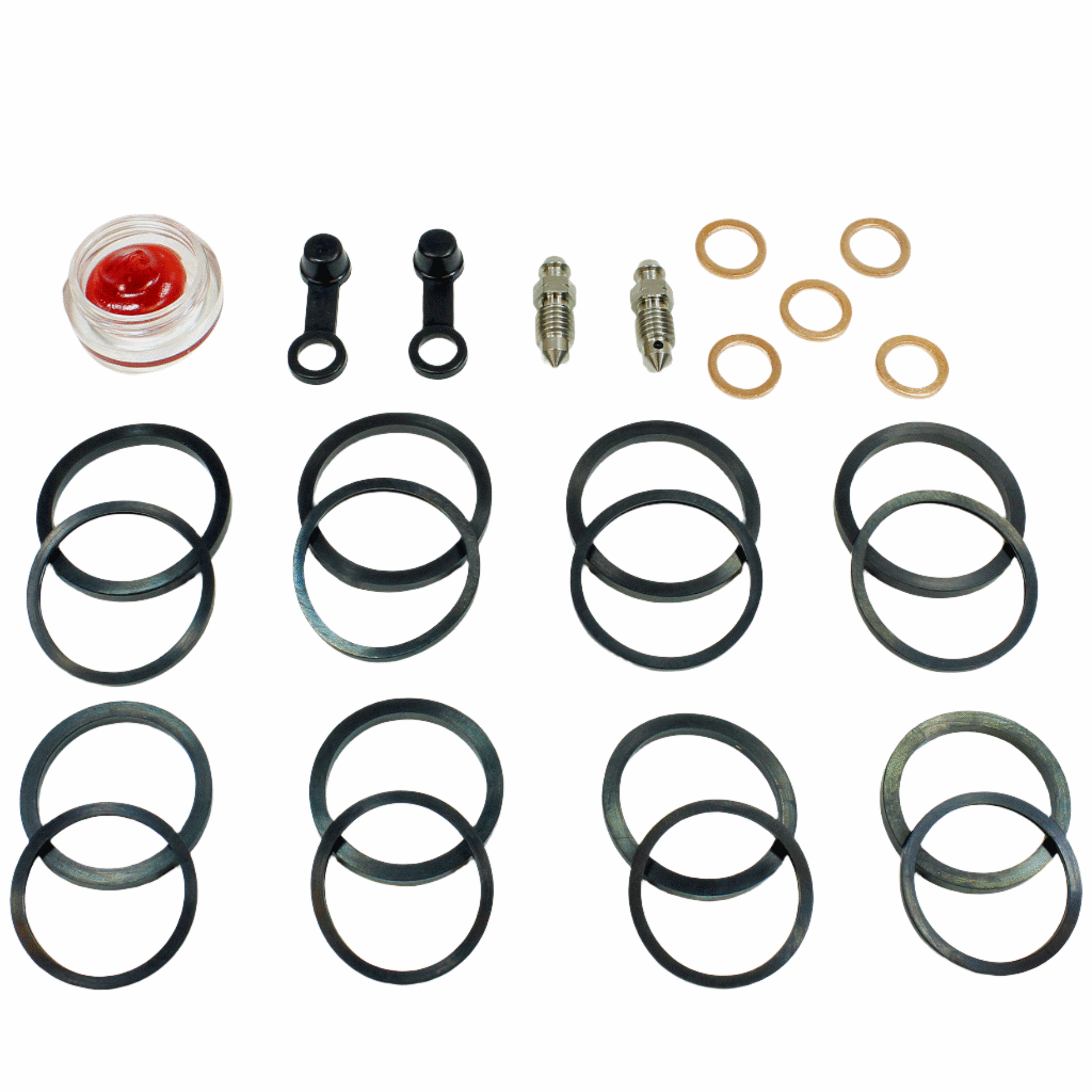 Brake Caliper Seal Kit for 1999-2013 Yamaha YZF R6-Front - for 2 Calipers