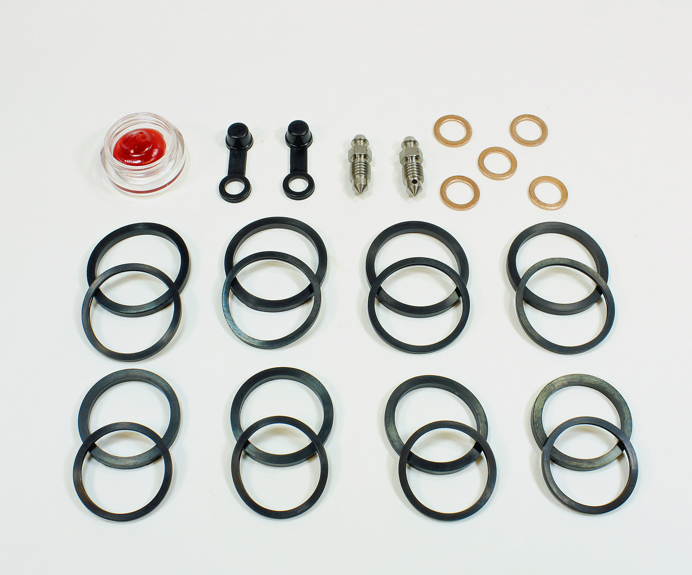 Brake Caliper Seal Kit for 2007 Yamaha Road Star:XV1700AW With Flames-Front - for 2 Calipers