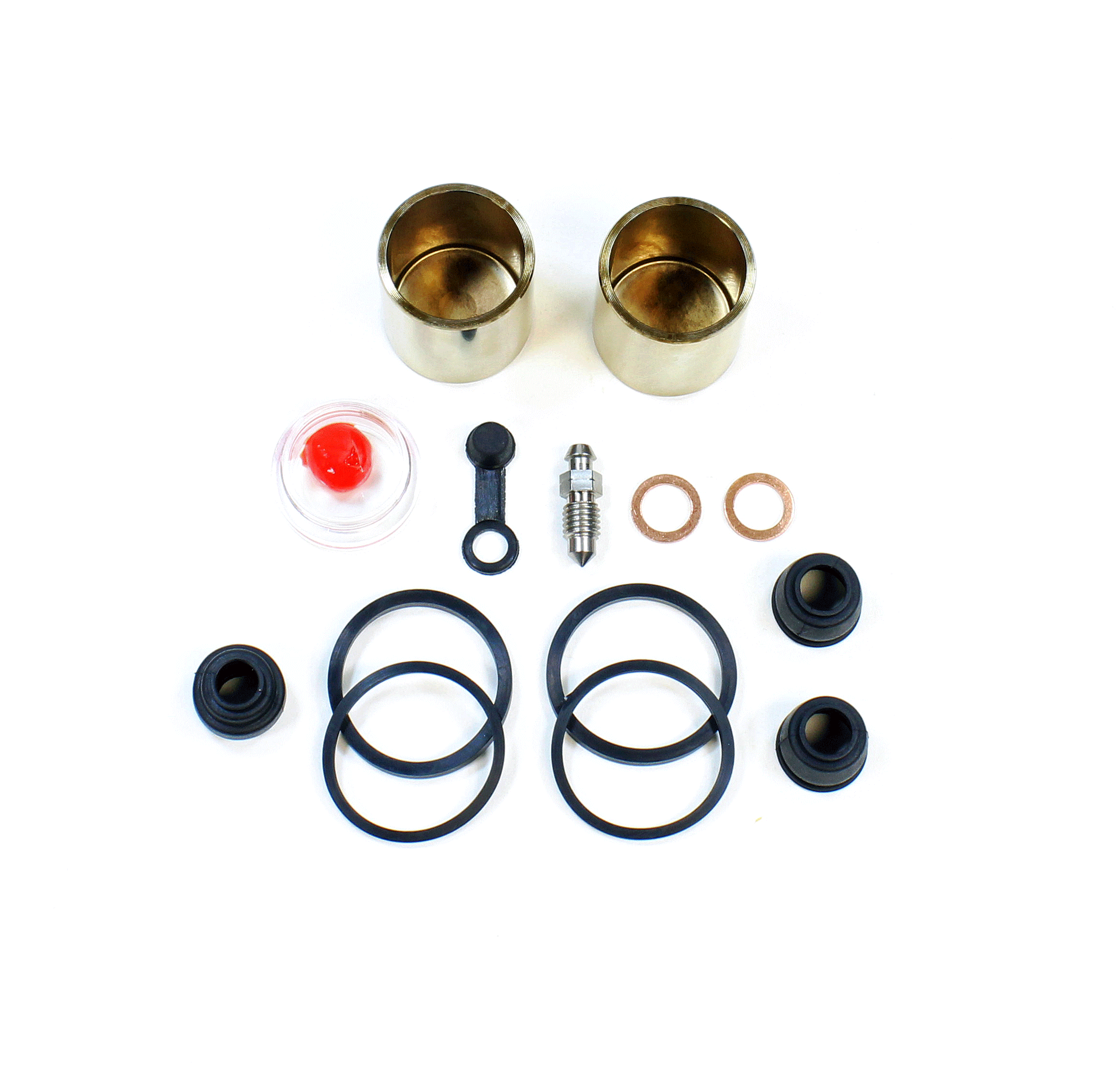 Brake Caliper Seal Kit with OEM Piston  for 1985 Honda V30 Magna:VF500C-Front - for 1 Caliper