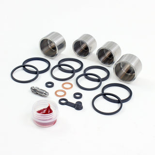 Brake Caliper Seal Kit with Stainless Piston for 2004-2007 Yamaha Road Star:XV1700AM Midnight-Rear - for 1 Caliper
