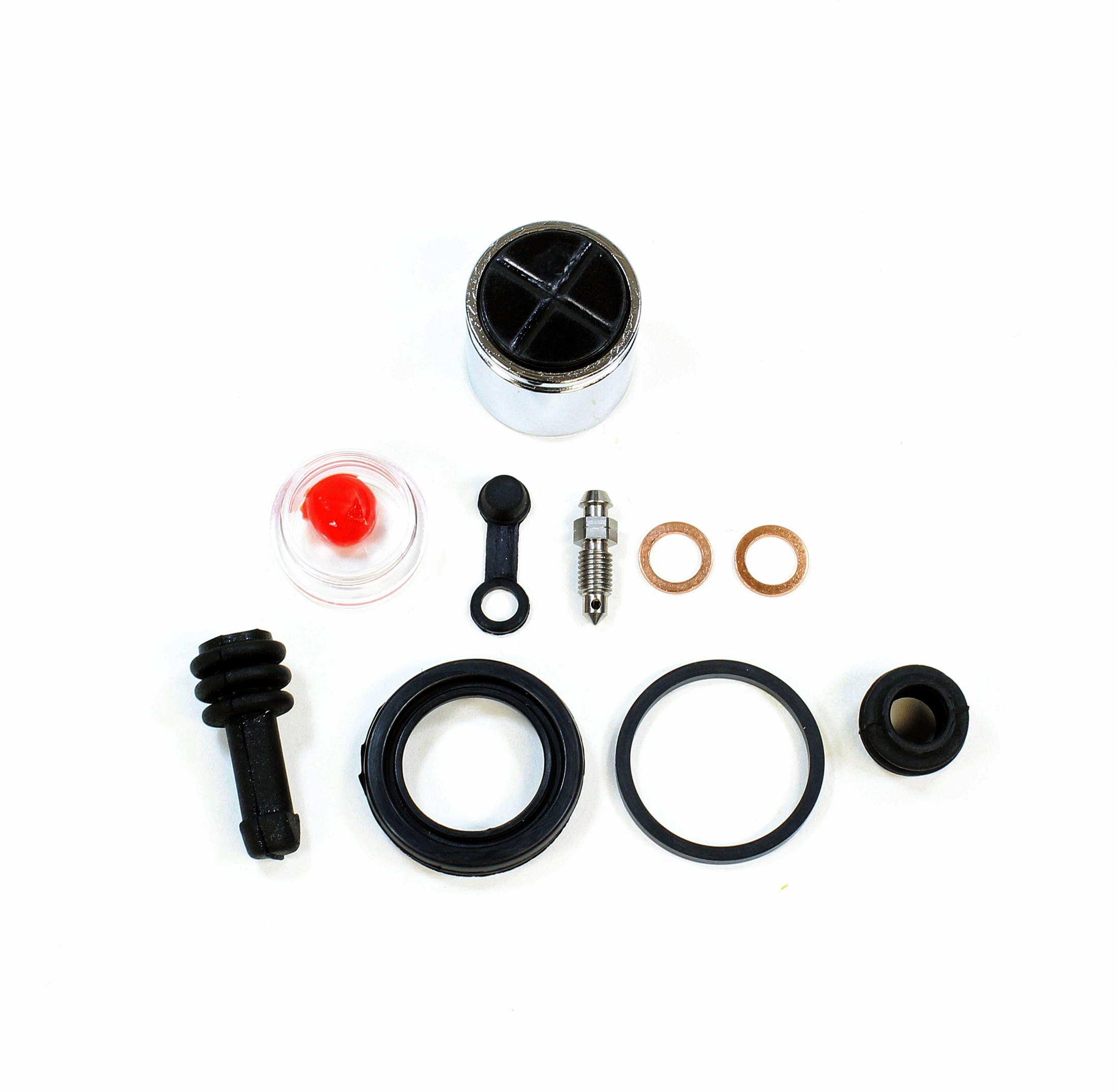 Brake Caliper Seal Kit with OEM Piston  for 1987-2007 Kawasaki KLR650-Rear - for 1 Caliper