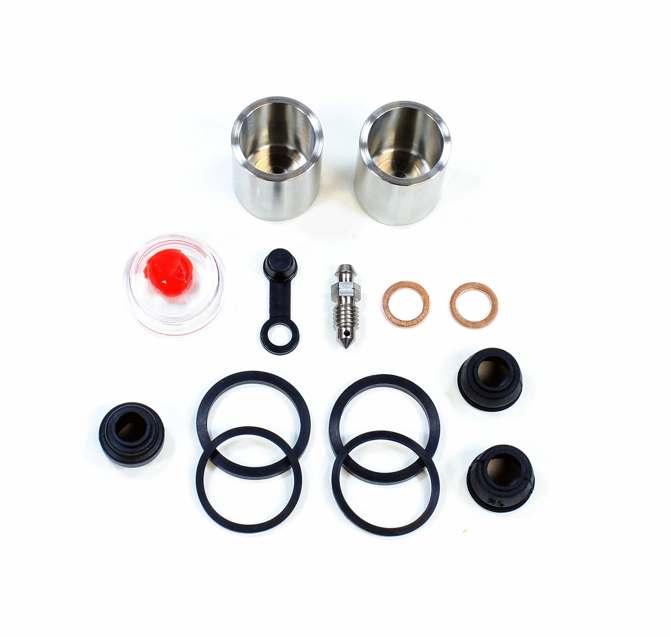 Brake Caliper Seal Kit with Stainless Piston for 1982 Honda Ascot 500:FT500-Rear - for 1 Caliper