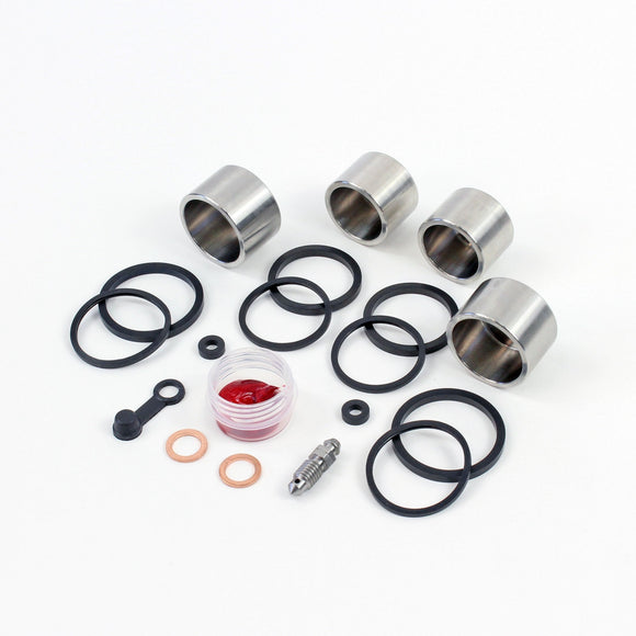 Brake Caliper Seal Kit with Stainless Piston for 2003-2004 Triumph Daytona 600-Front - for 1 Caliper