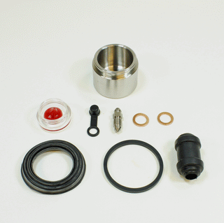 Brake Caliper Seal Kit with Stainless Piston for 1980-1981 Yamaha XS850L:Midnight Special-Front - for 1 Caliper
