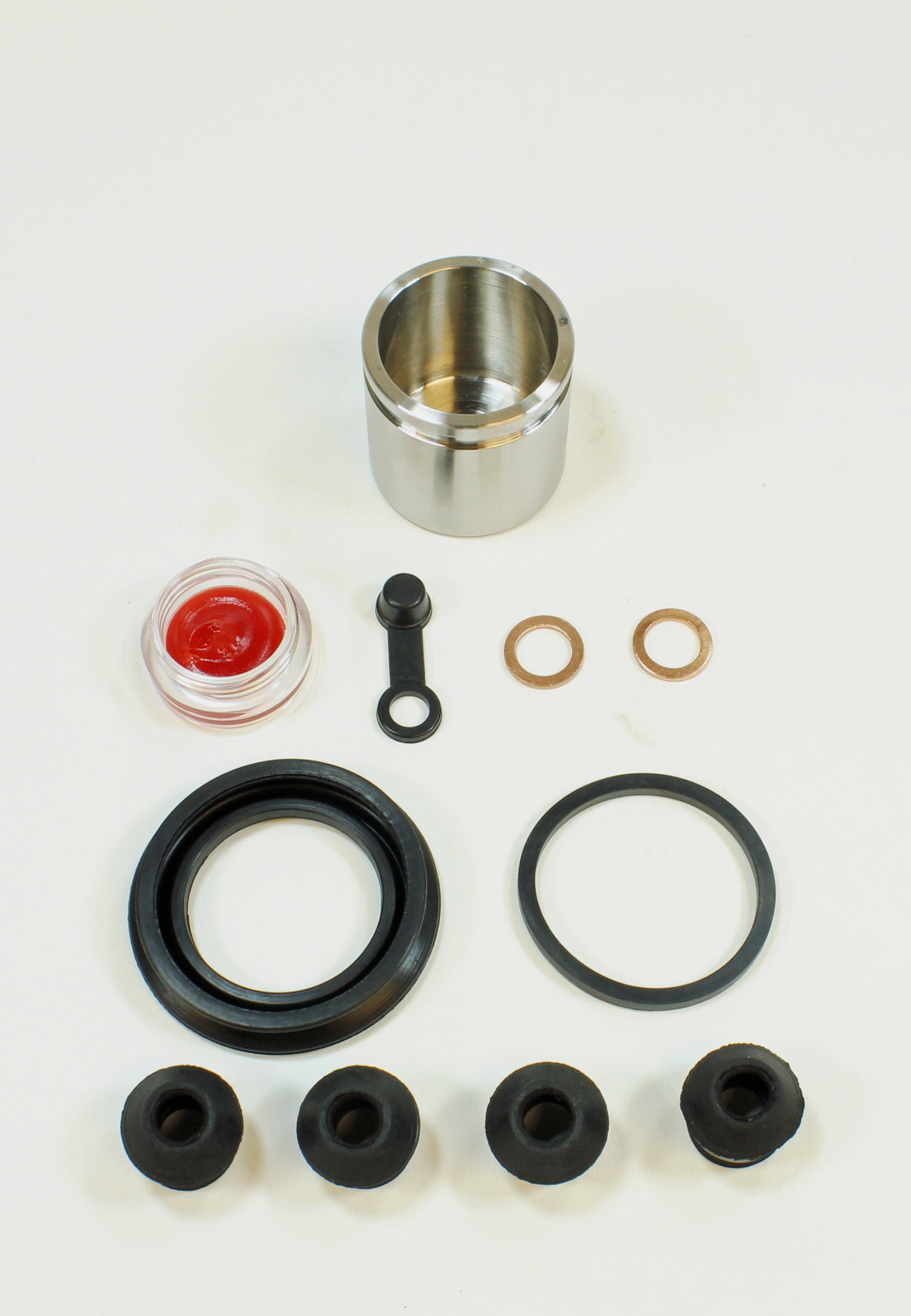 Brake Caliper Seal Kit with Stainless Piston for 1979-1981 Honda CM400A:Hondamatic-Front - for 1 Caliper