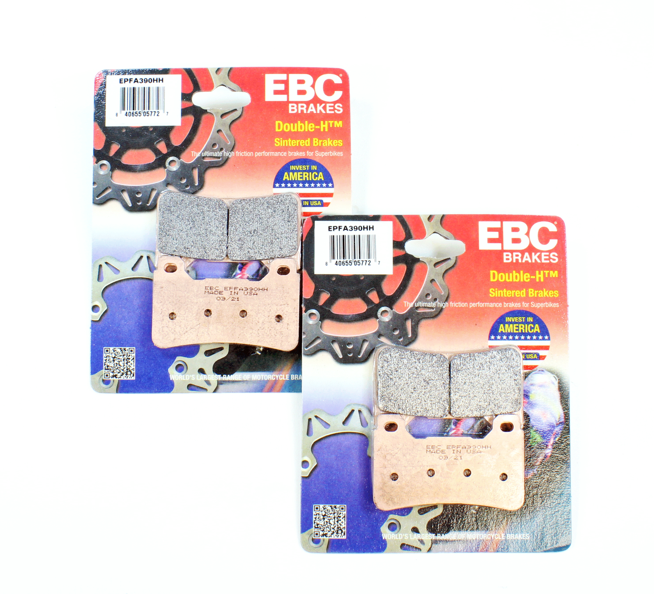 EBC Brake Pad Set Sintered for 1989-1990 Kawasaki Ninja ZX7:ZX750H-Front