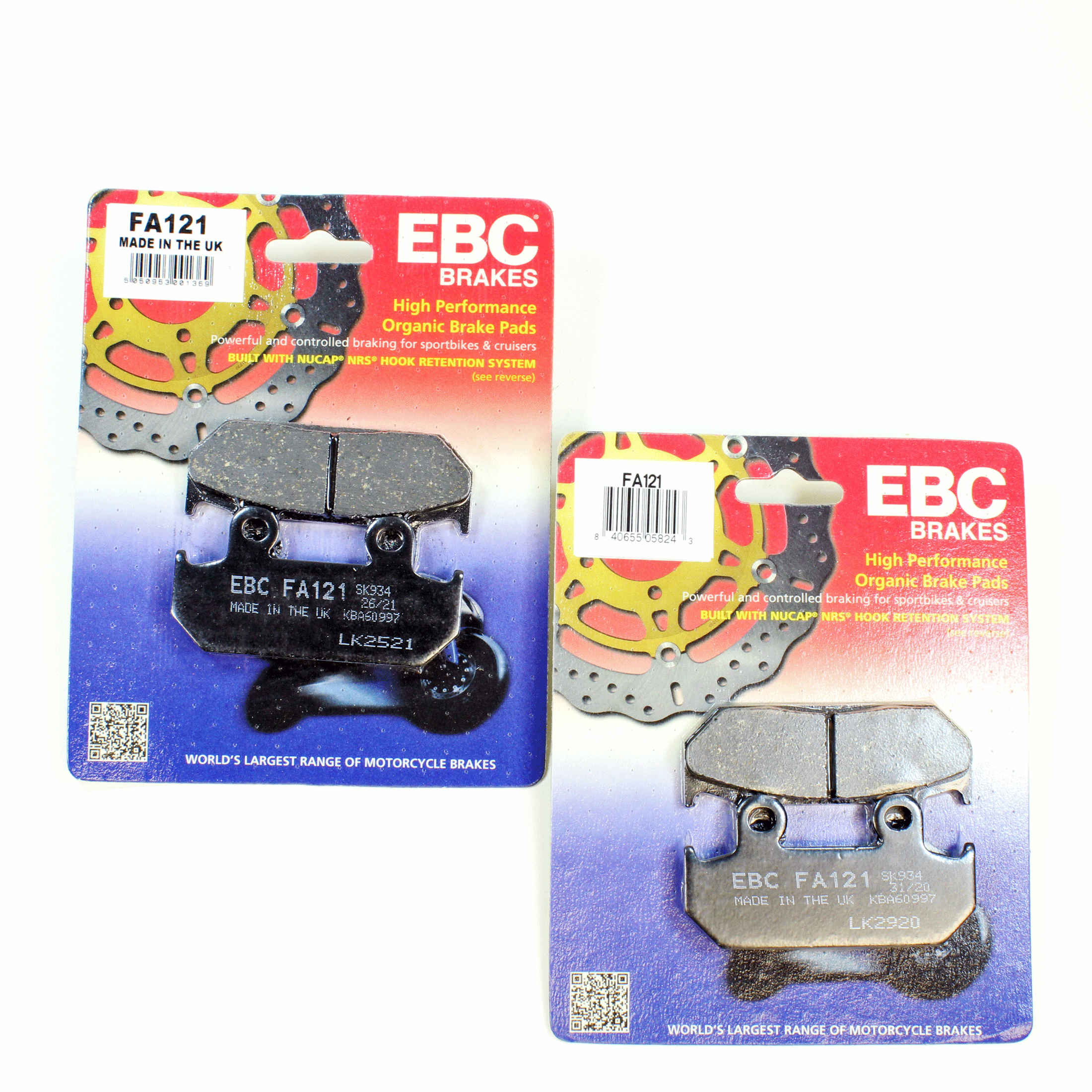 EBC Brake Pad Set Organic for 1987-1990 Honda CBR600F-Front