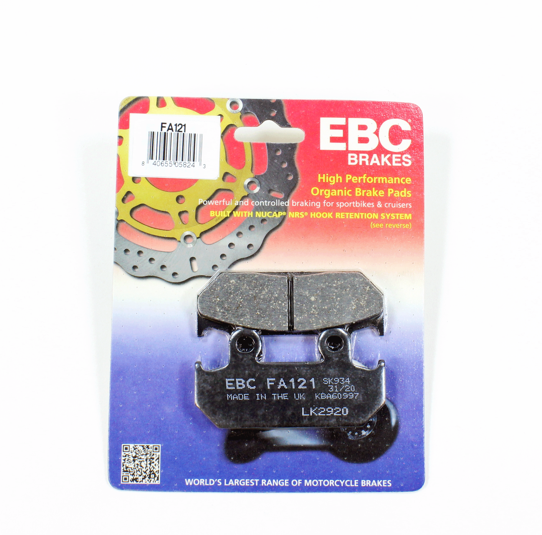 EBC Semi-Sintered Brake V-Pads for 1987-1990 Honda CBR600F-Front