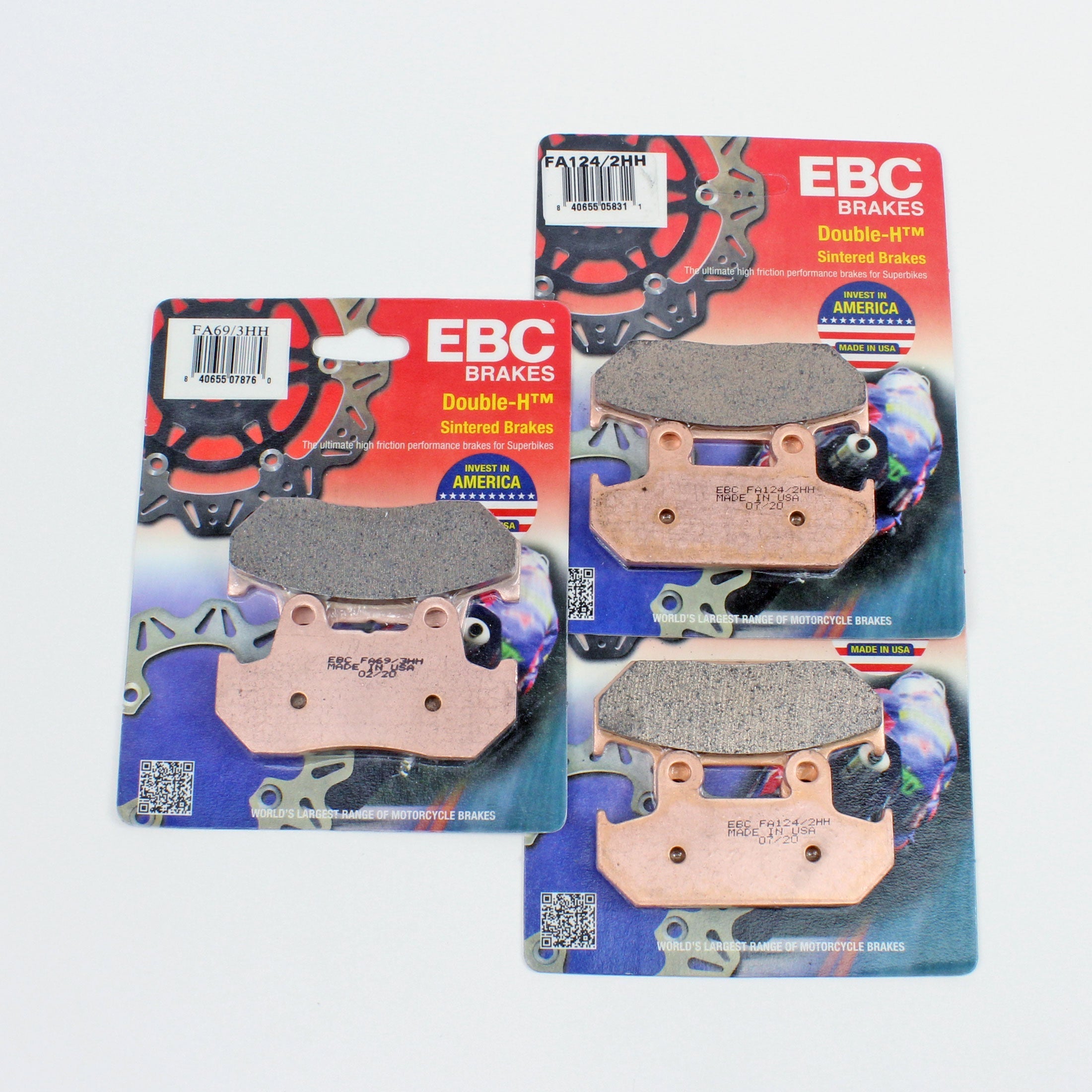 EBC Brake Pad Set Sintered for 1988 Honda Goldwing 1500:GL1500-Front/Rear