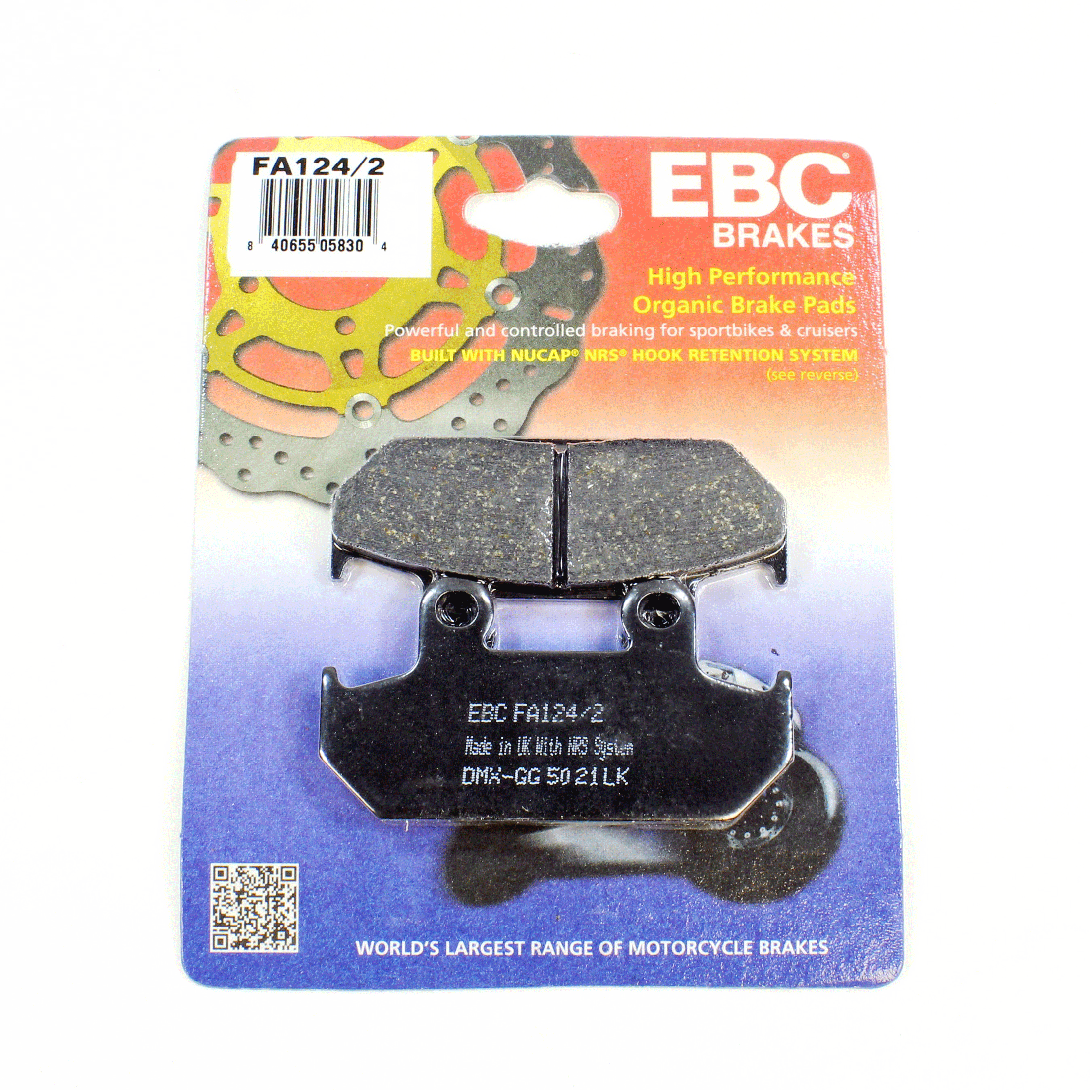 EBC Brake Pads Organic  for 1992-1996 Honda Goldwing 1500:GL1500I Interstate-Front