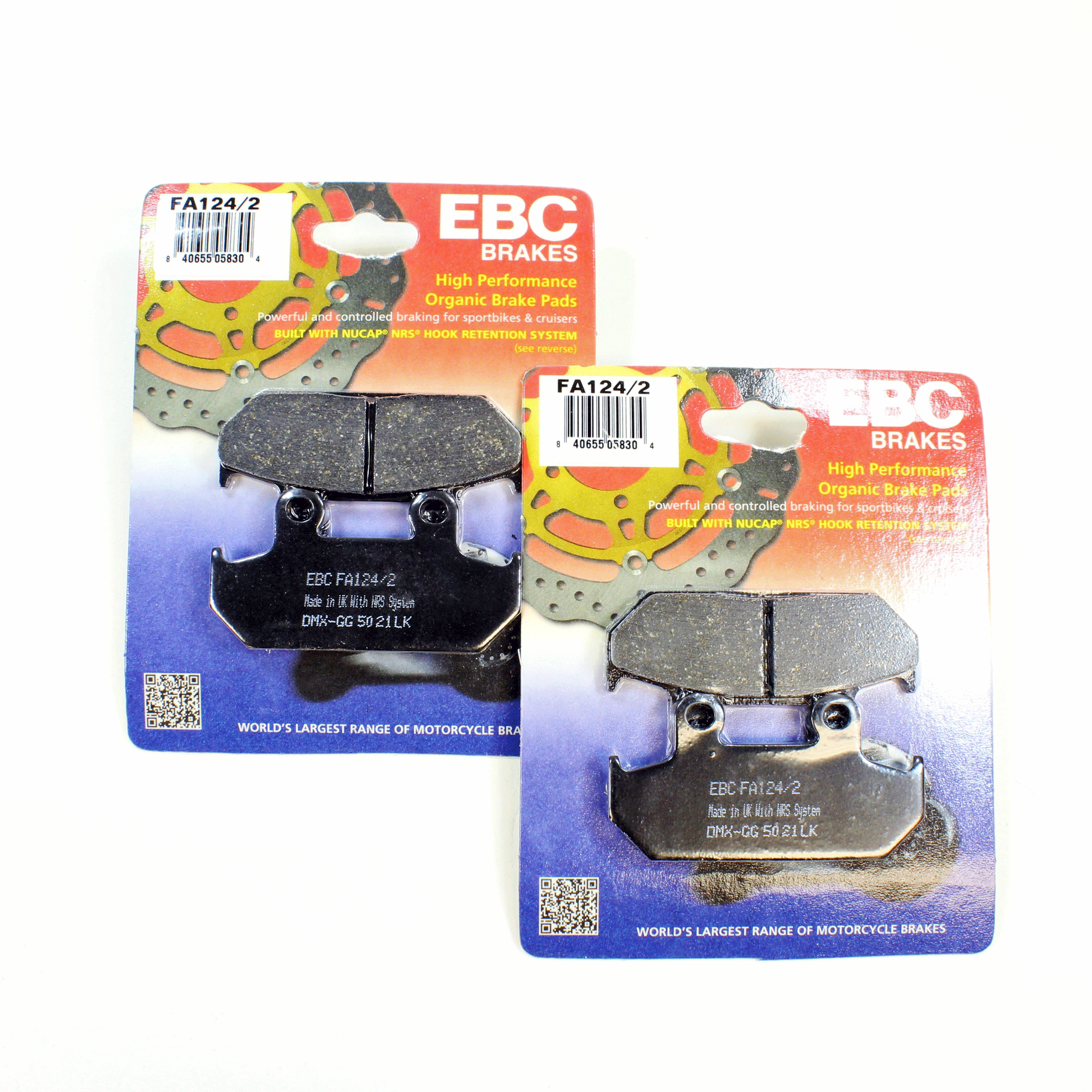 EBC Brake Pad Set Organic for 1989-2000 Honda Goldwing 1500:GL1500A Aspencade-Front