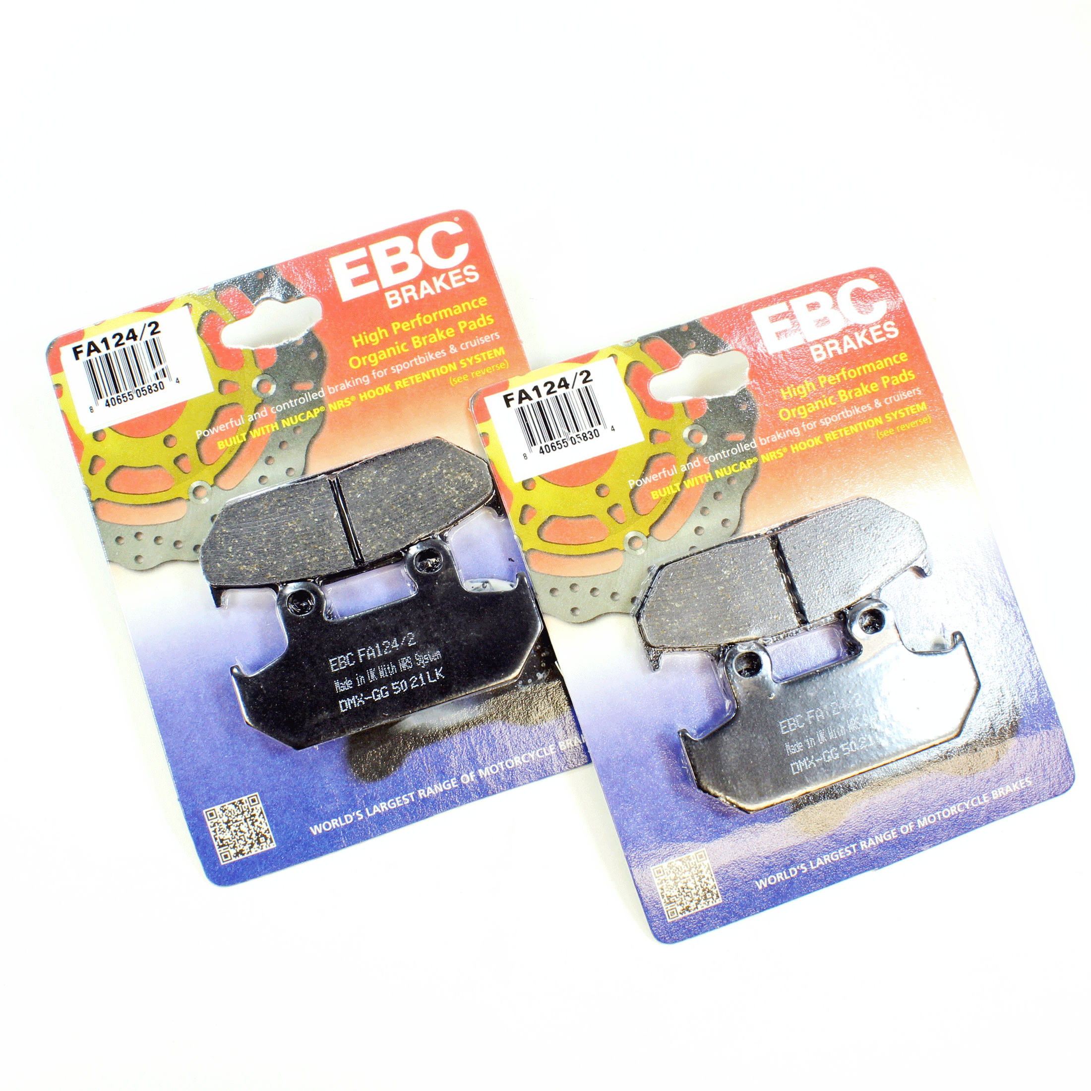 EBC Brake Pad Set Organic for 1989-2000 Honda Goldwing 1500:GL1500A Aspencade-Front