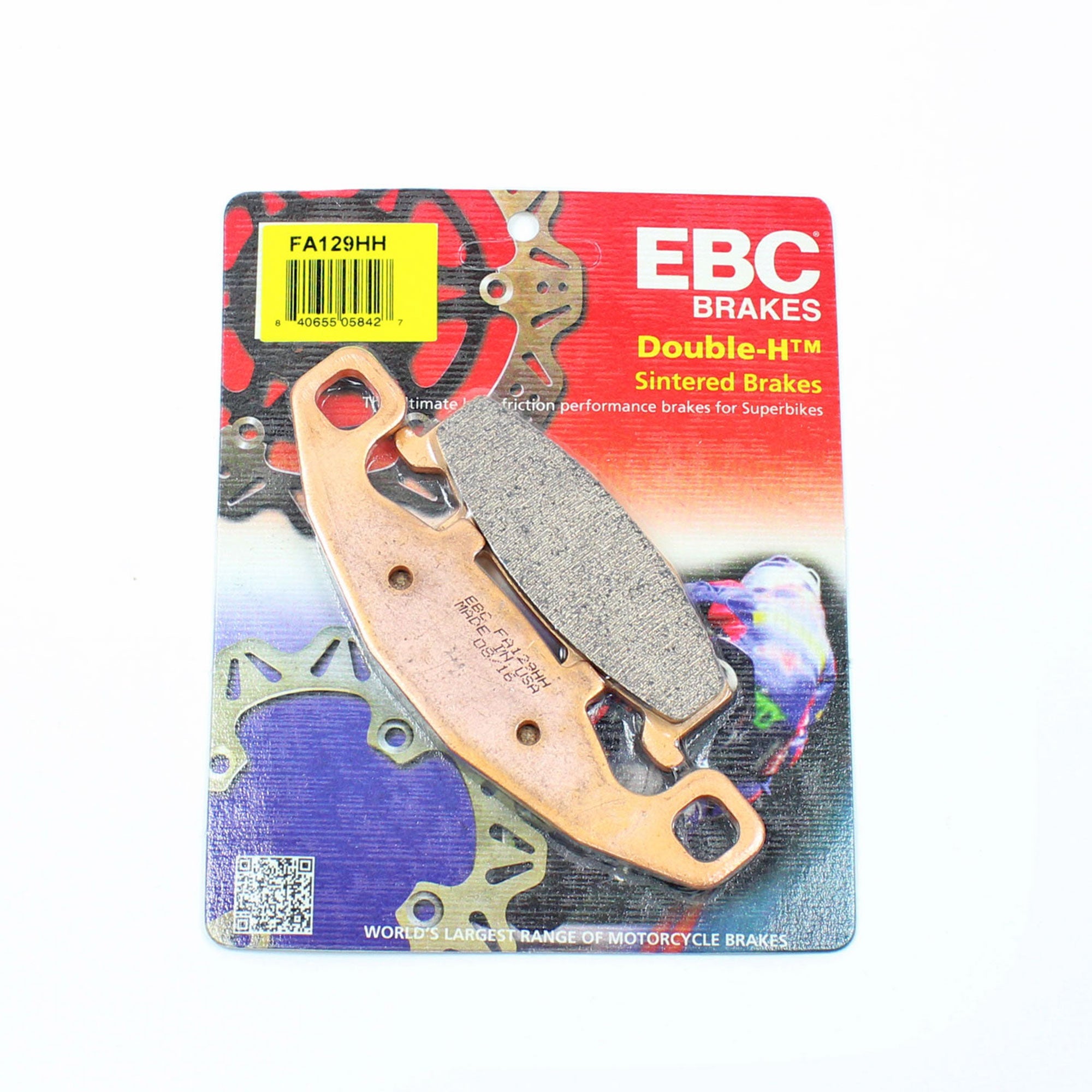 Brakecrafters-Front EBC FA129HH Rated Sintered Brake Pads-1 Pair Kawasaki