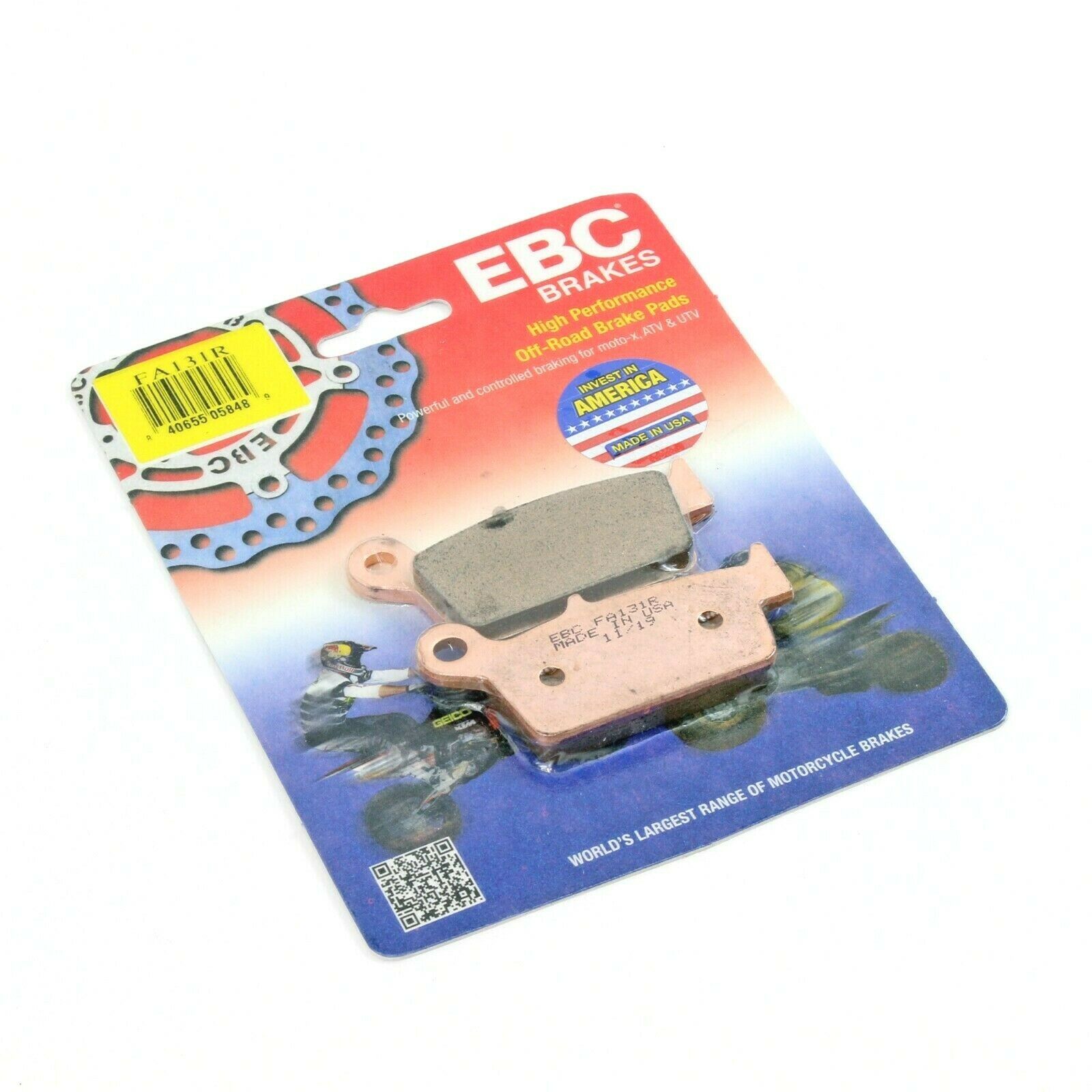 EBC Semi-Sintered R Brake Pads for 2001-2002 Yamaha WR250F-Rear