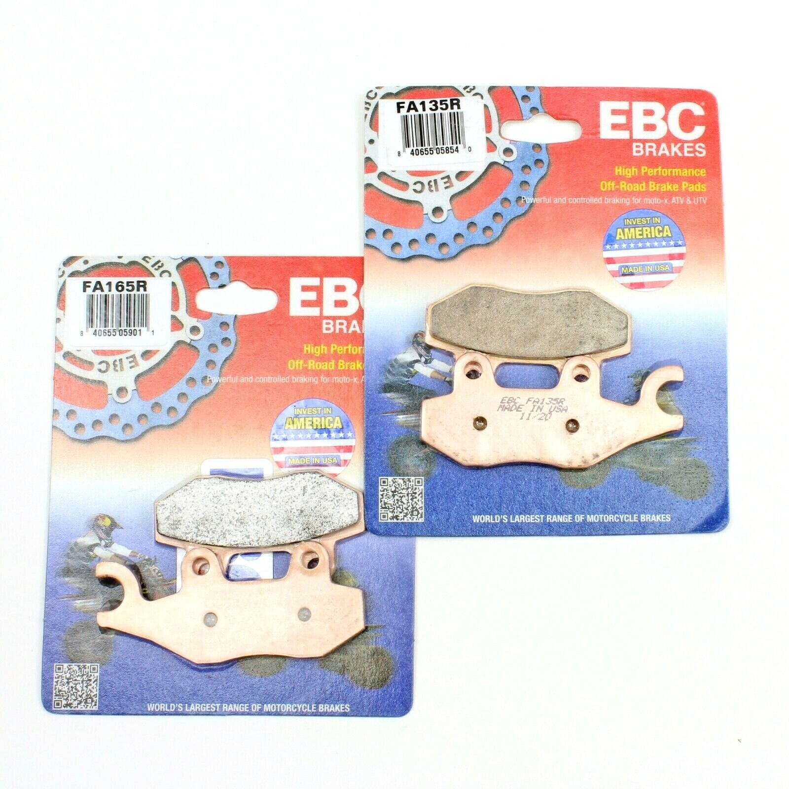 EBC Semi-Sintered Brake Pad Set for 2006-2007 Yamaha Rhino 660:YXR660FAEX 4x4 Exploring Ed-Front