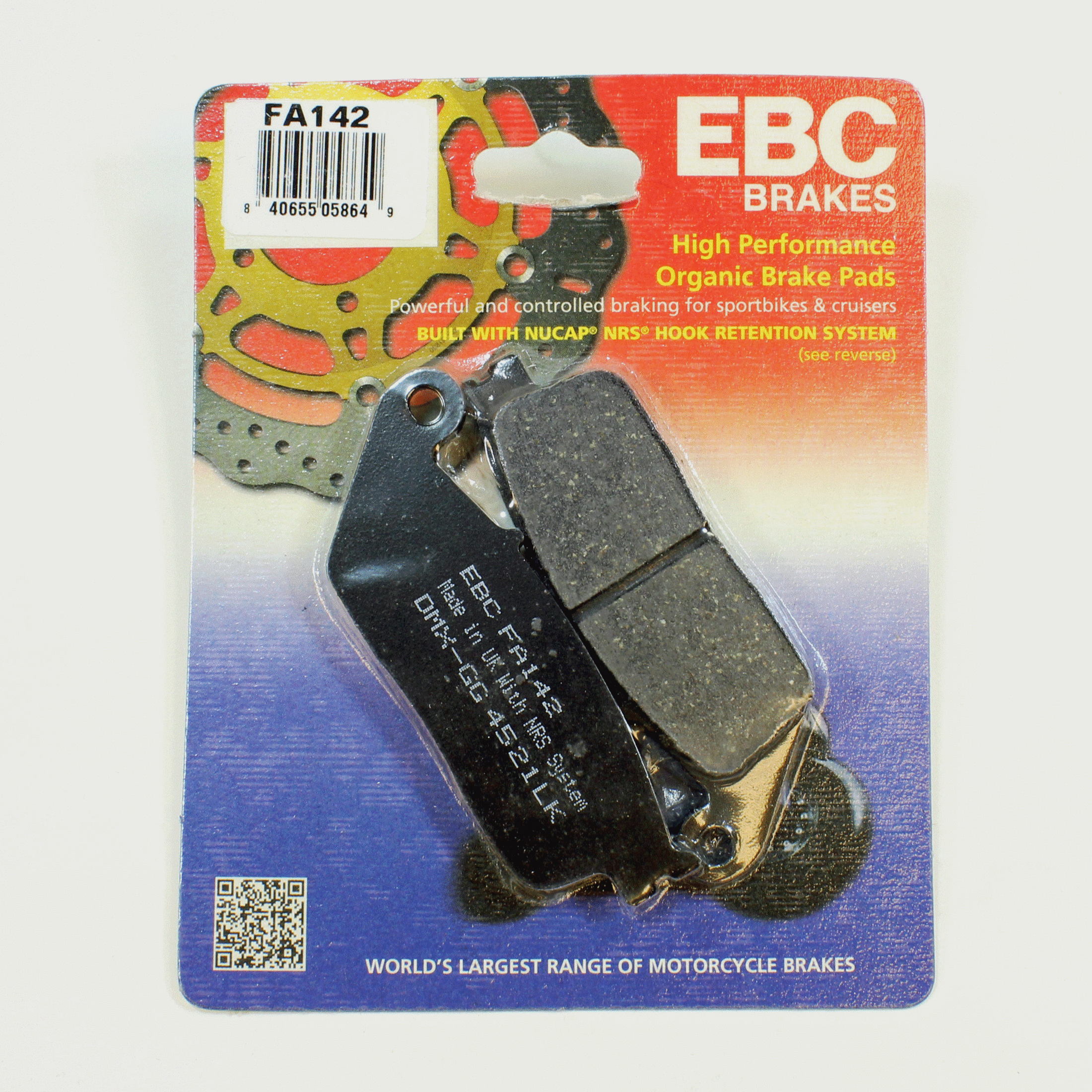 EBC Brake Pads Organic  for 1994-2007 Honda Helix 250:CN250-Front