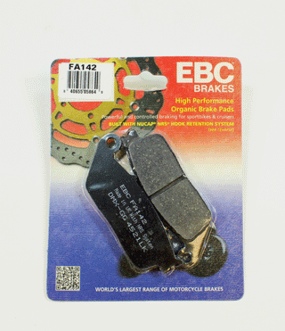 EBC Brake Pads Organic  for 1989-1998 Honda PC800:Pacific Coast-Front